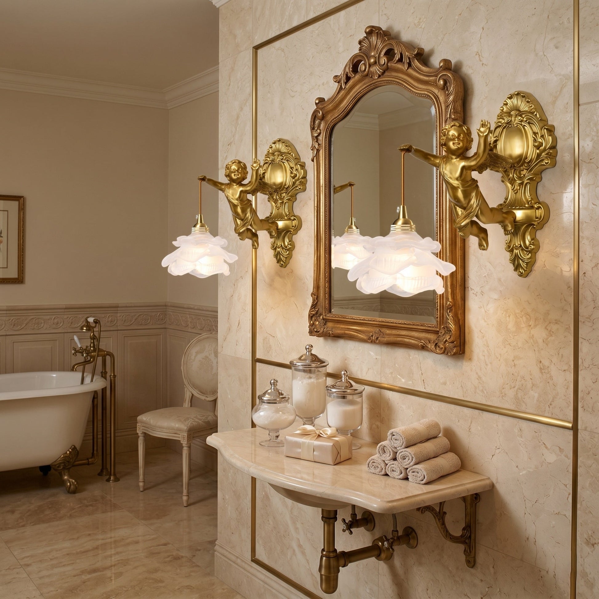 Right-oriented version of the Angel Wall Lamp.