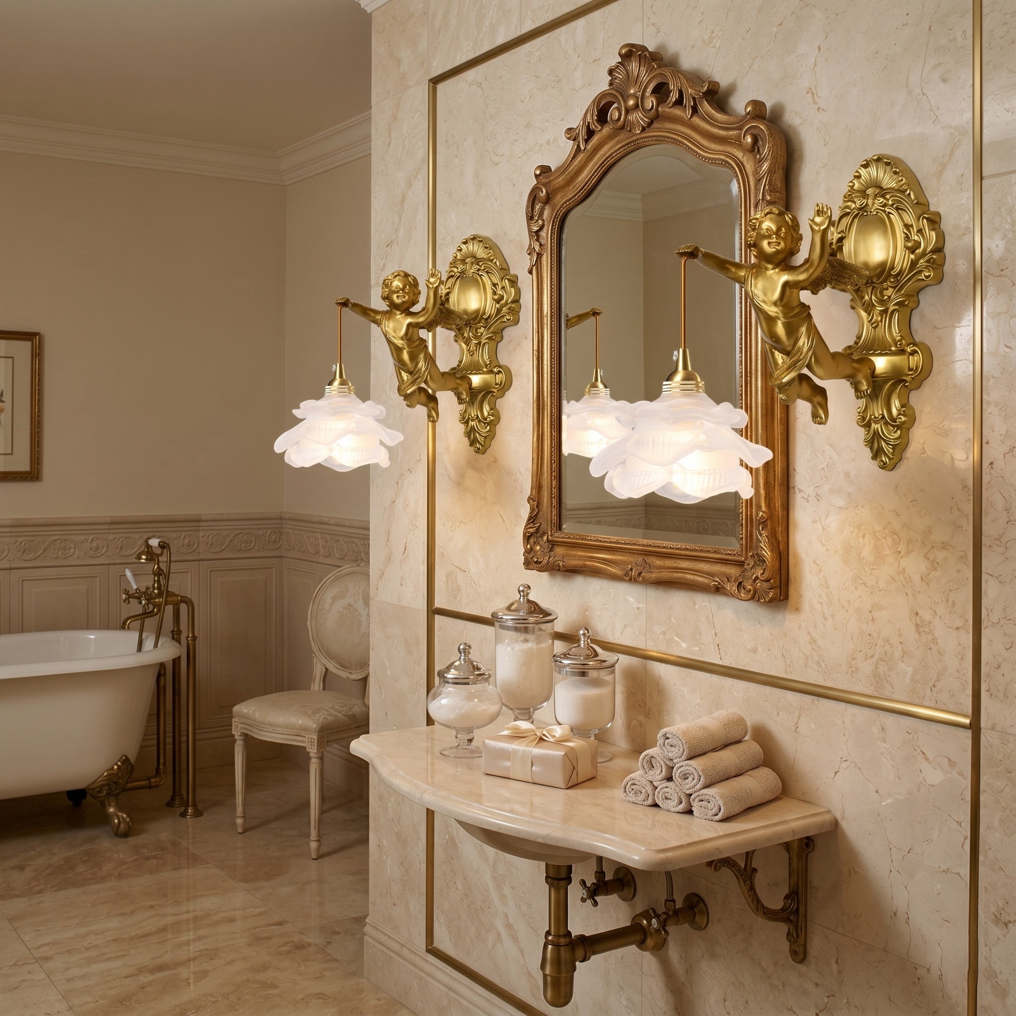 Right-oriented version of the Angel Wall Lamp.