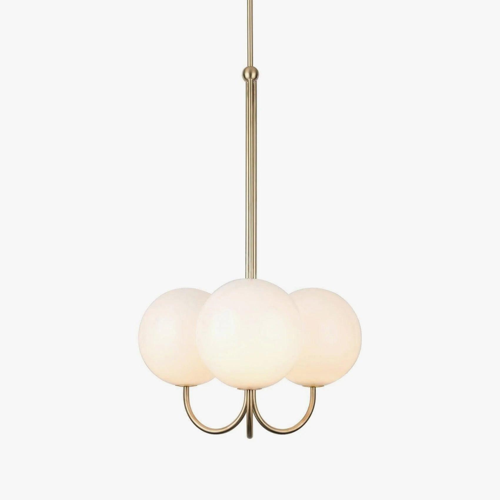 Brin Metal & Glass Elegant Pendant Light-Neutral Decor