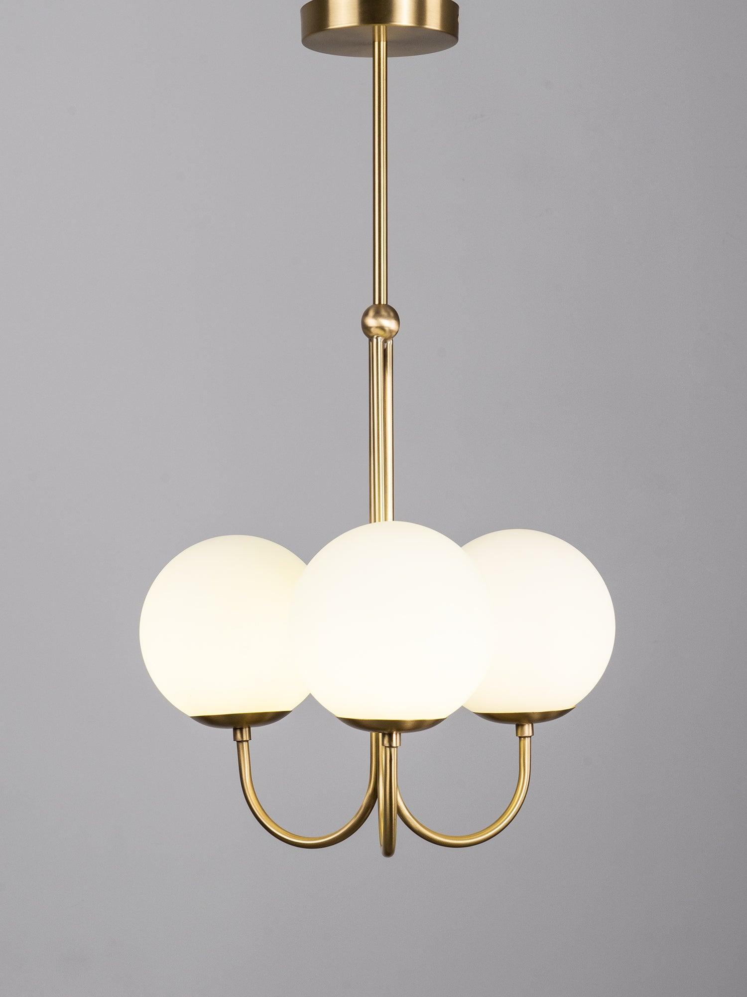 Brin Metal & Glass Elegant Pendant Light-Neutral Decor
