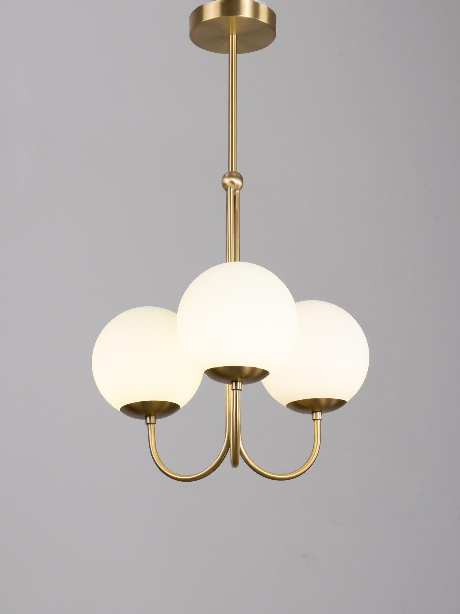Brin Metal & Glass Elegant Pendant Light-Neutral Decor