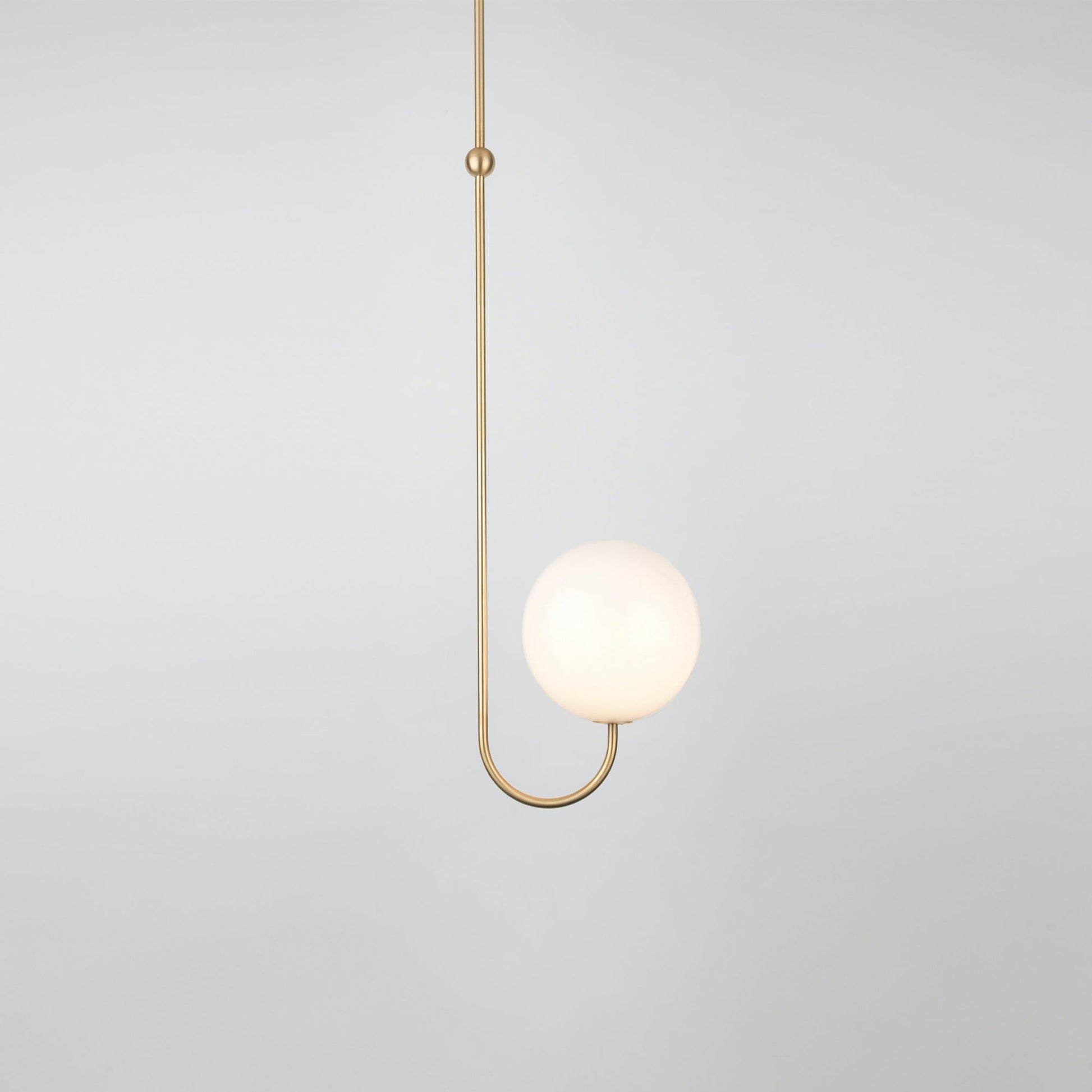 Brin Metal & Glass Elegant Pendant Light-Neutral Decor
