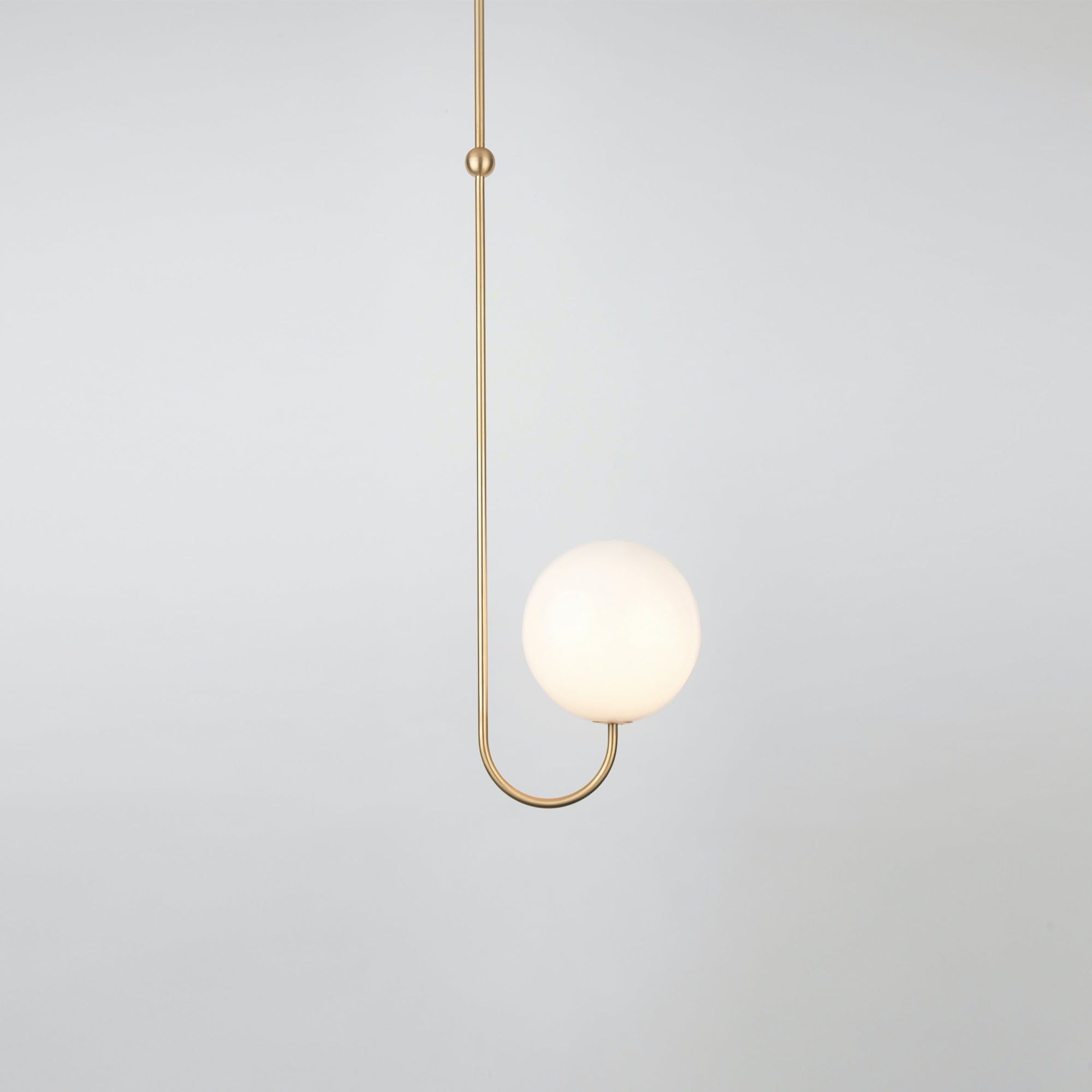 Brin Metal & Glass Elegant Pendant Light-Neutral Decor
