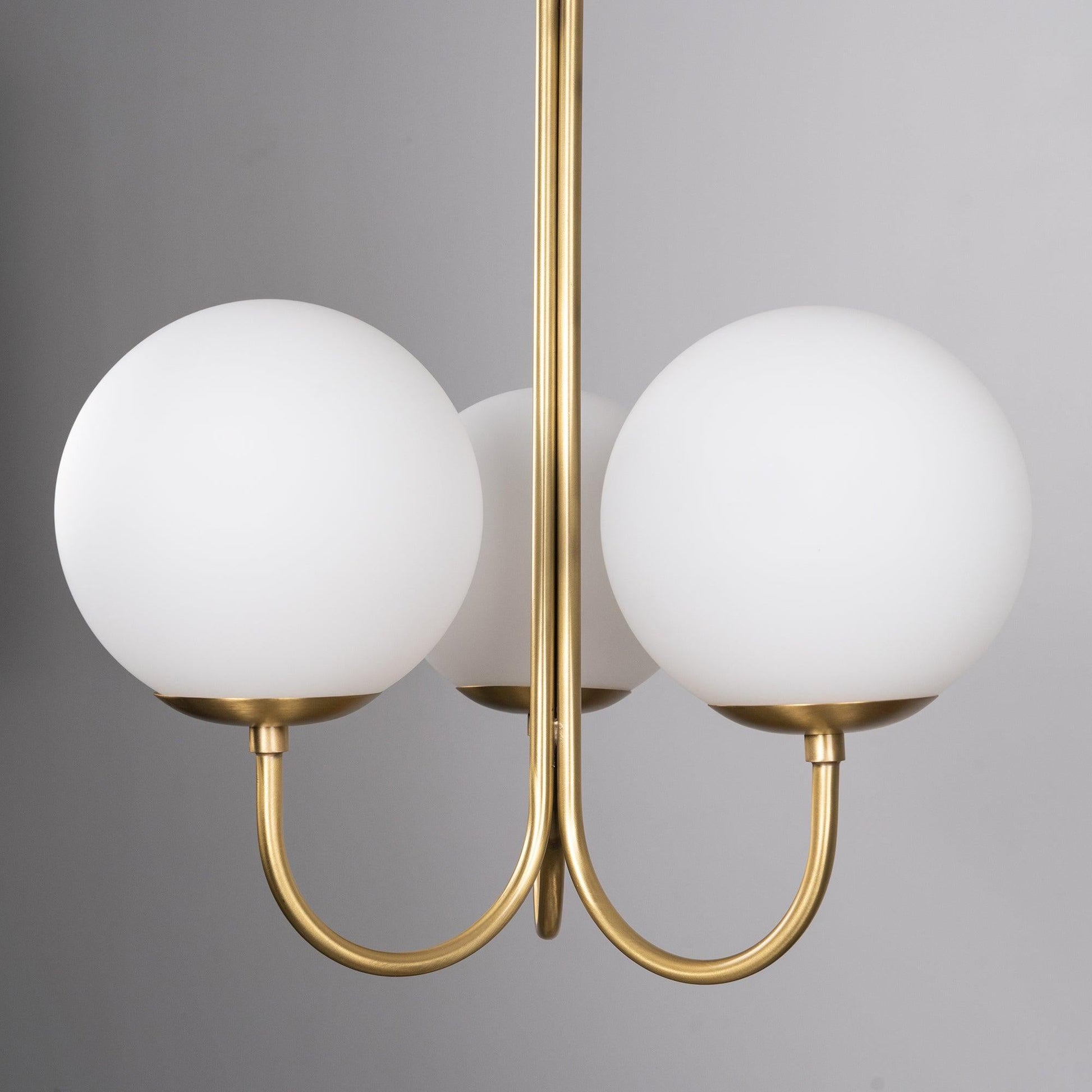 Brin Metal & Glass Elegant Pendant Light-Neutral Decor