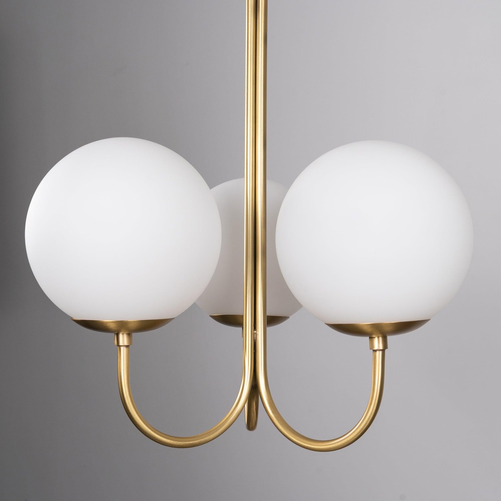 Brin Metal & Glass Elegant Pendant Light-Neutral Decor