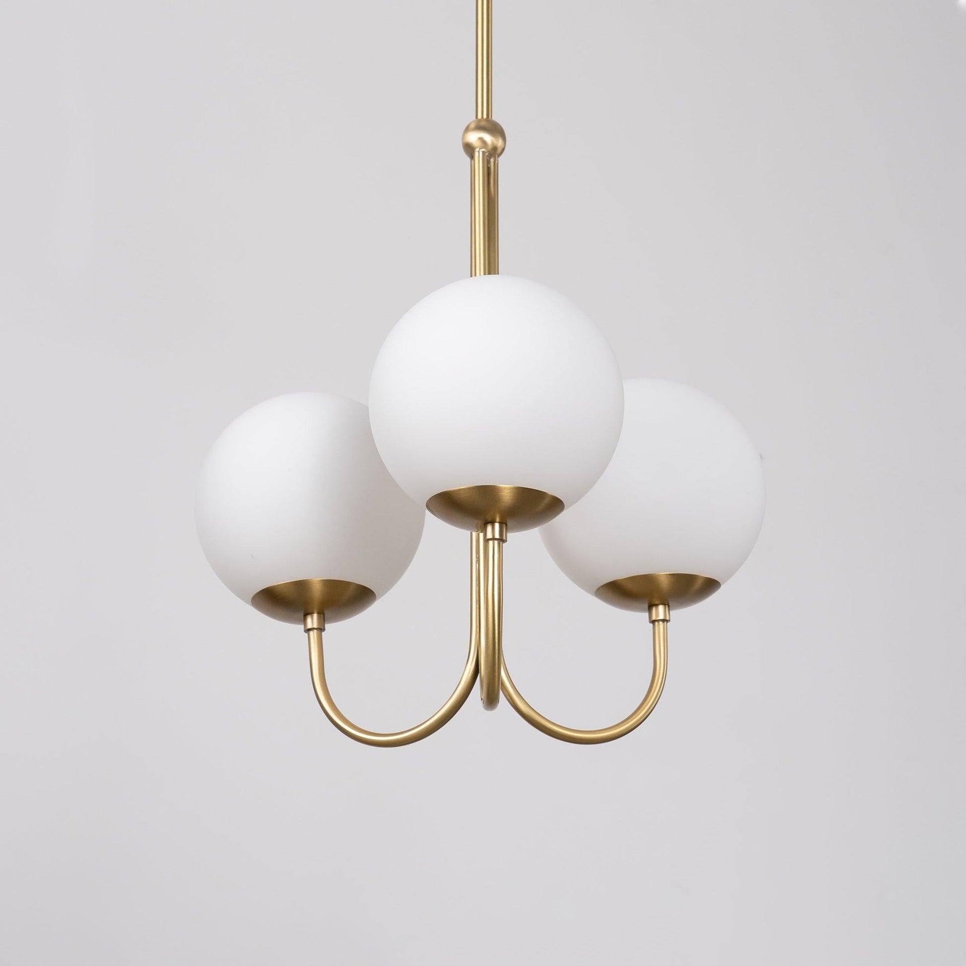 Brin Metal & Glass Elegant Pendant Light-Neutral Decor