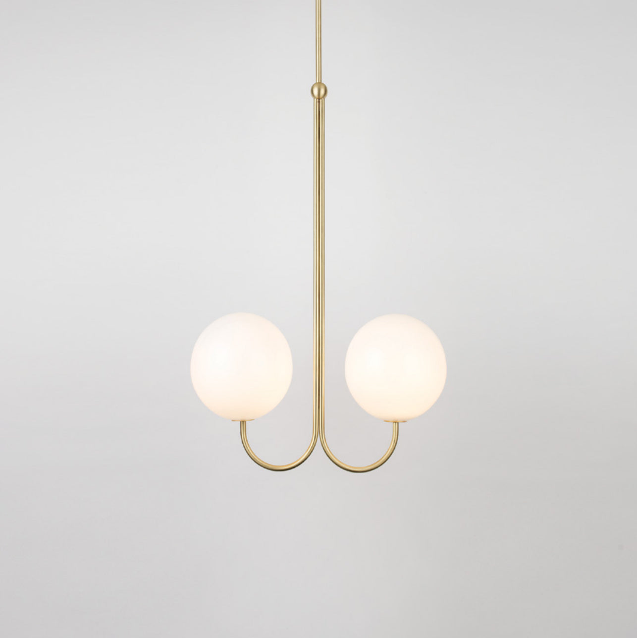 Brin Metal & Glass Elegant Pendant Light-Neutral Decor