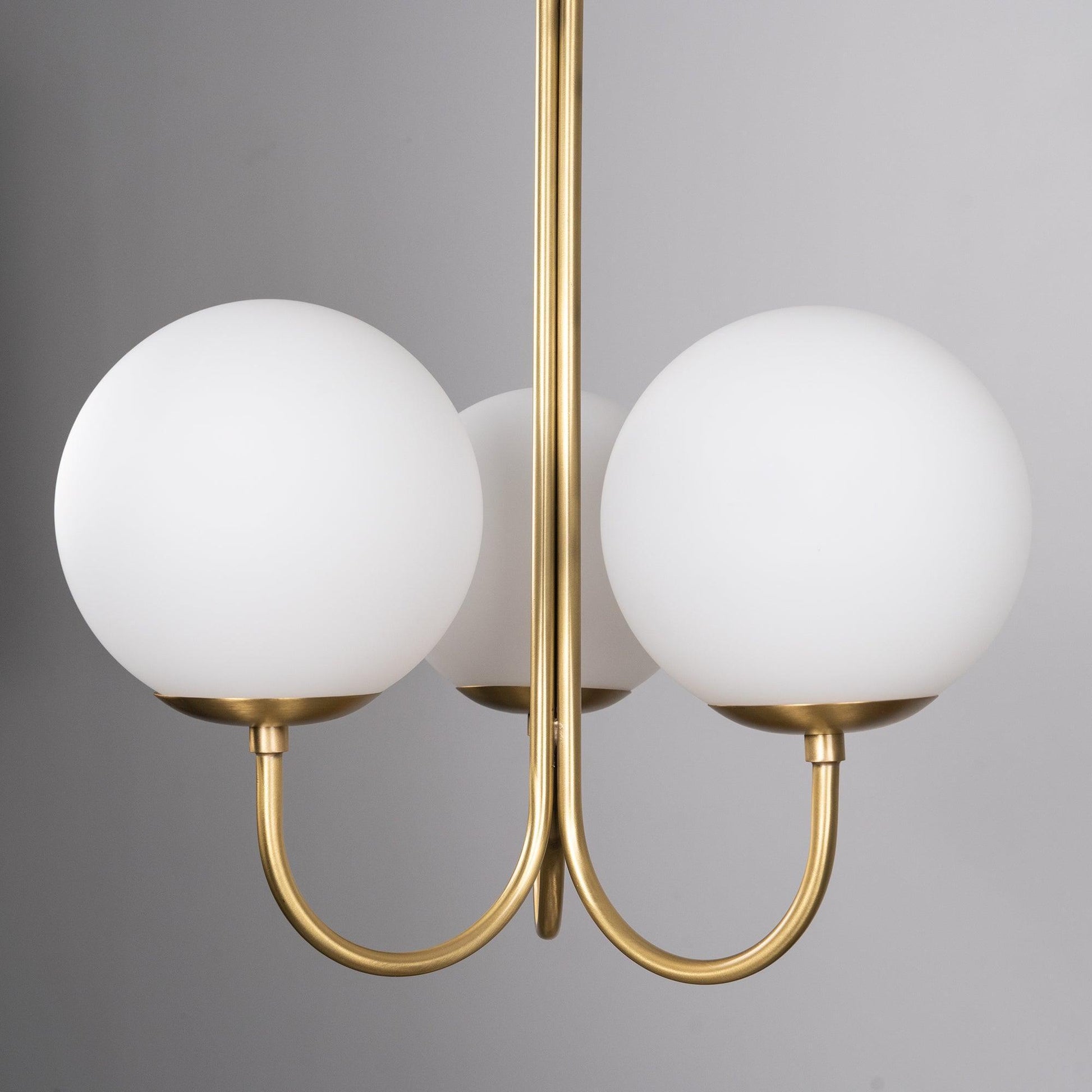 Brin Metal & Glass Elegant Pendant Light-Neutral Decor