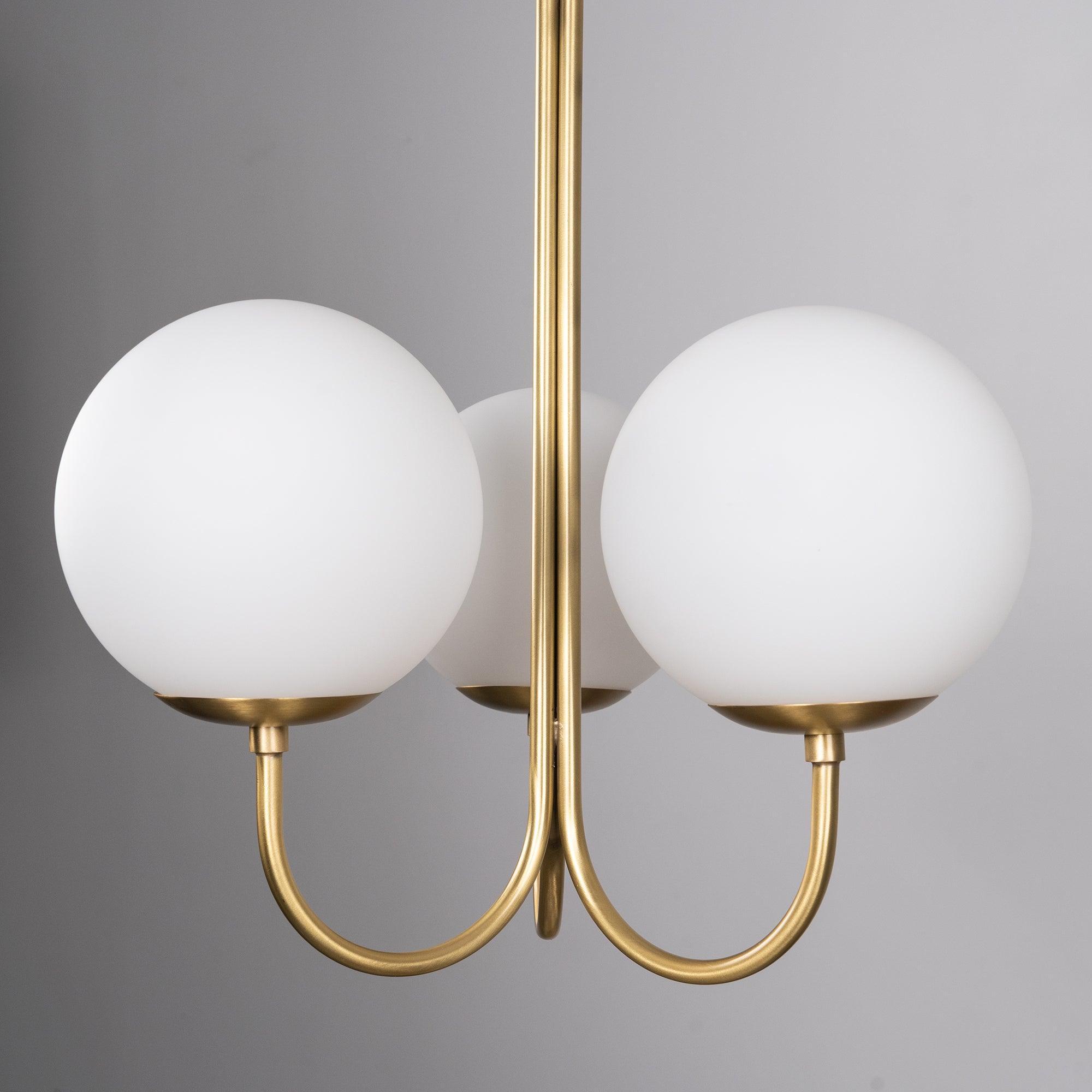 Brin Metal & Glass Elegant Pendant Light-Neutral Decor