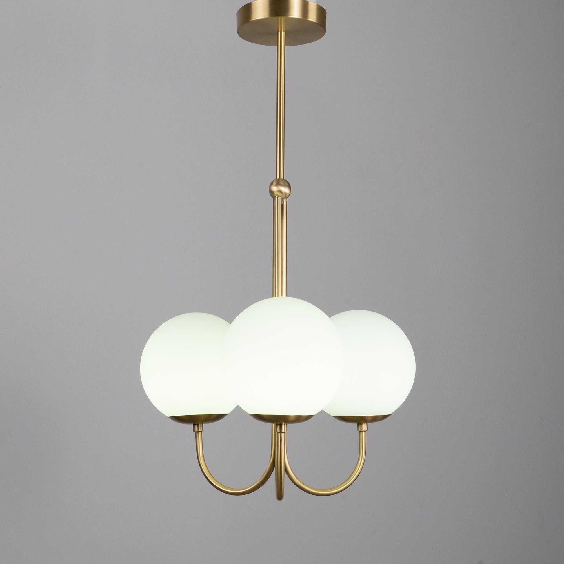 Brin Metal & Glass Elegant Pendant Light-Neutral Decor
