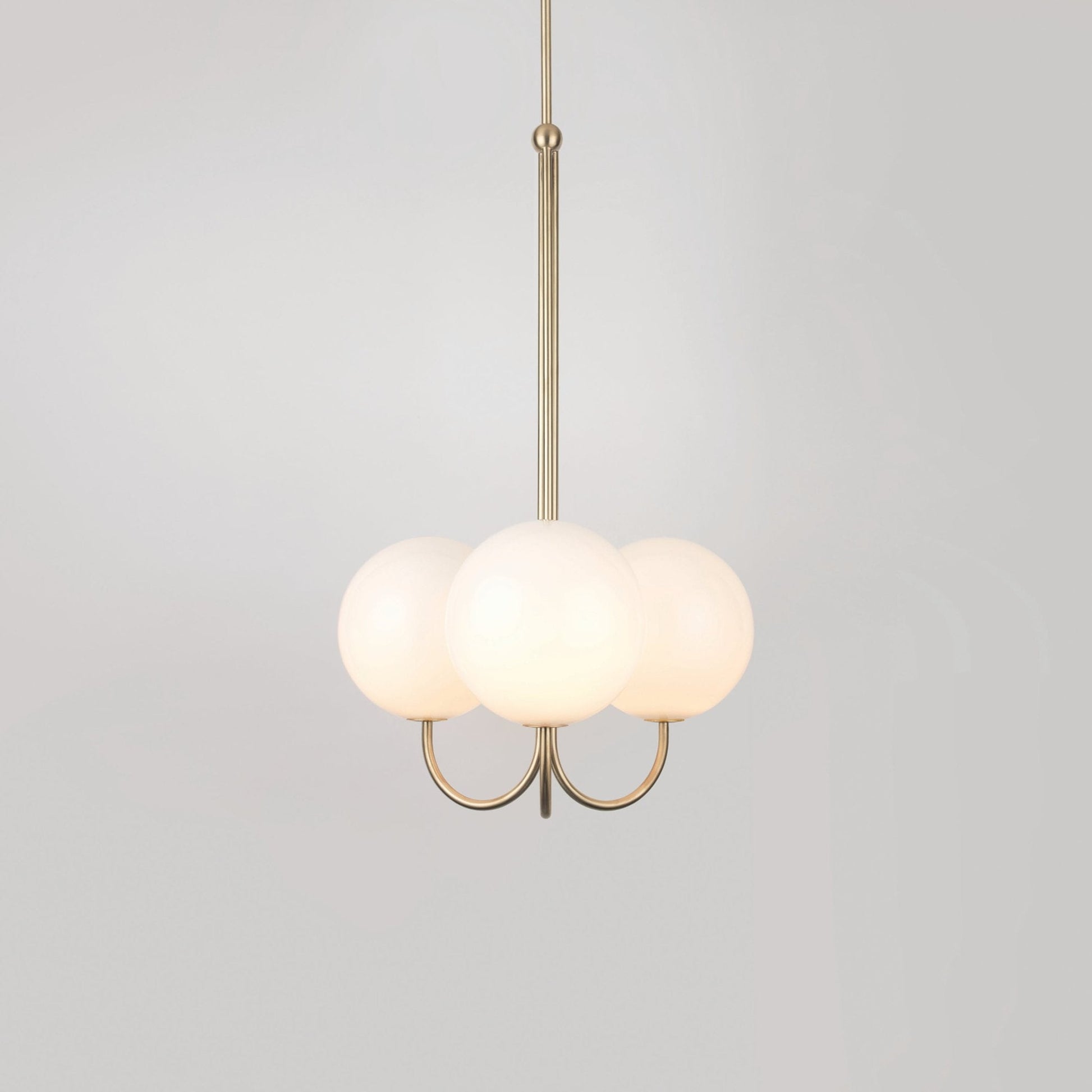 Brin Metal & Glass Elegant Pendant Light-Neutral Decor
