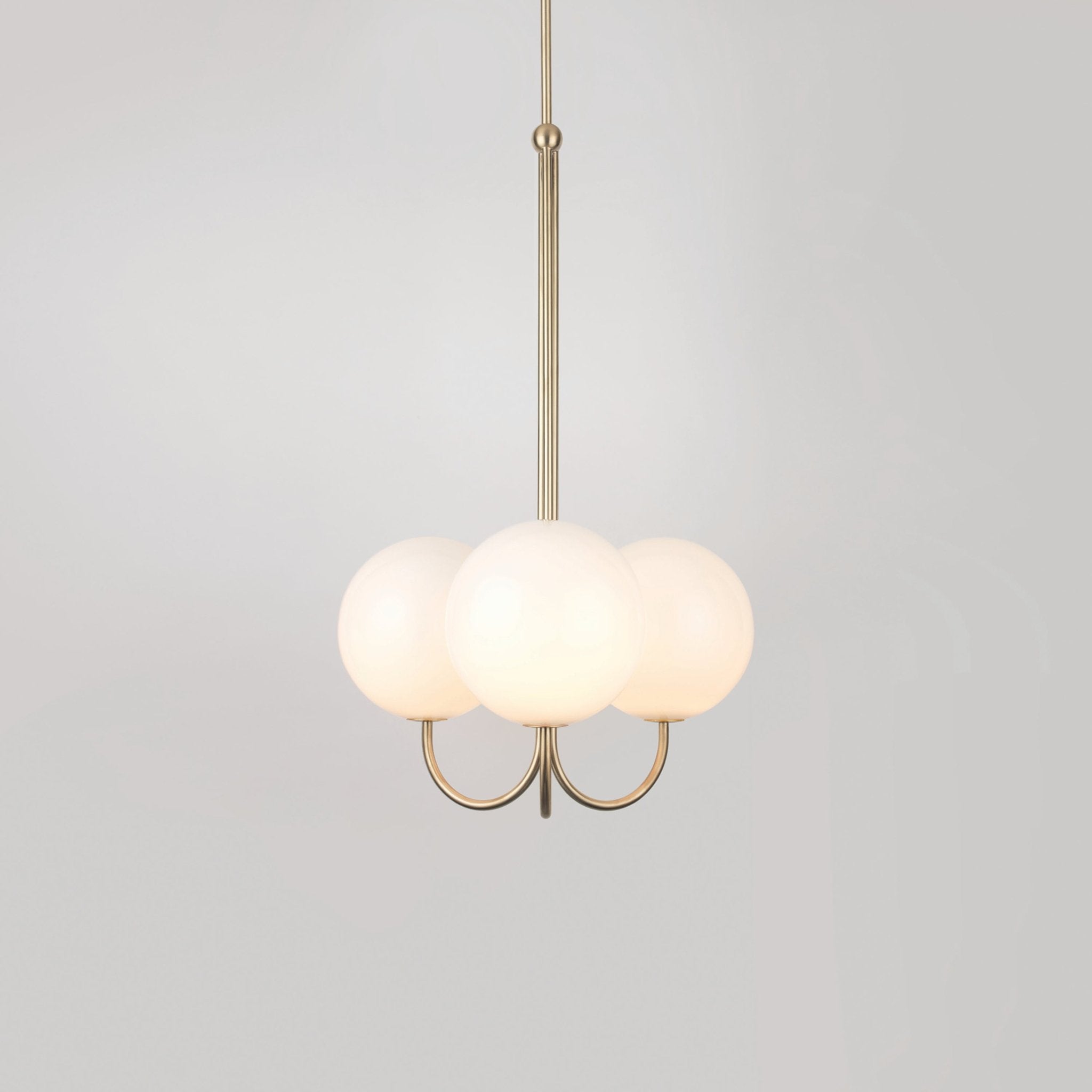 Brin Metal & Glass Elegant Pendant Light-Neutral Decor