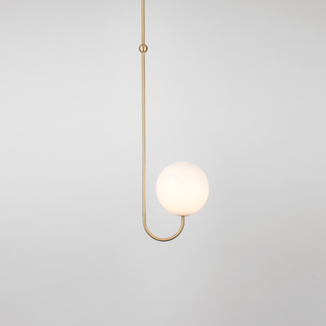 Brin Metal & Glass Elegant Pendant Light-Neutral Decor