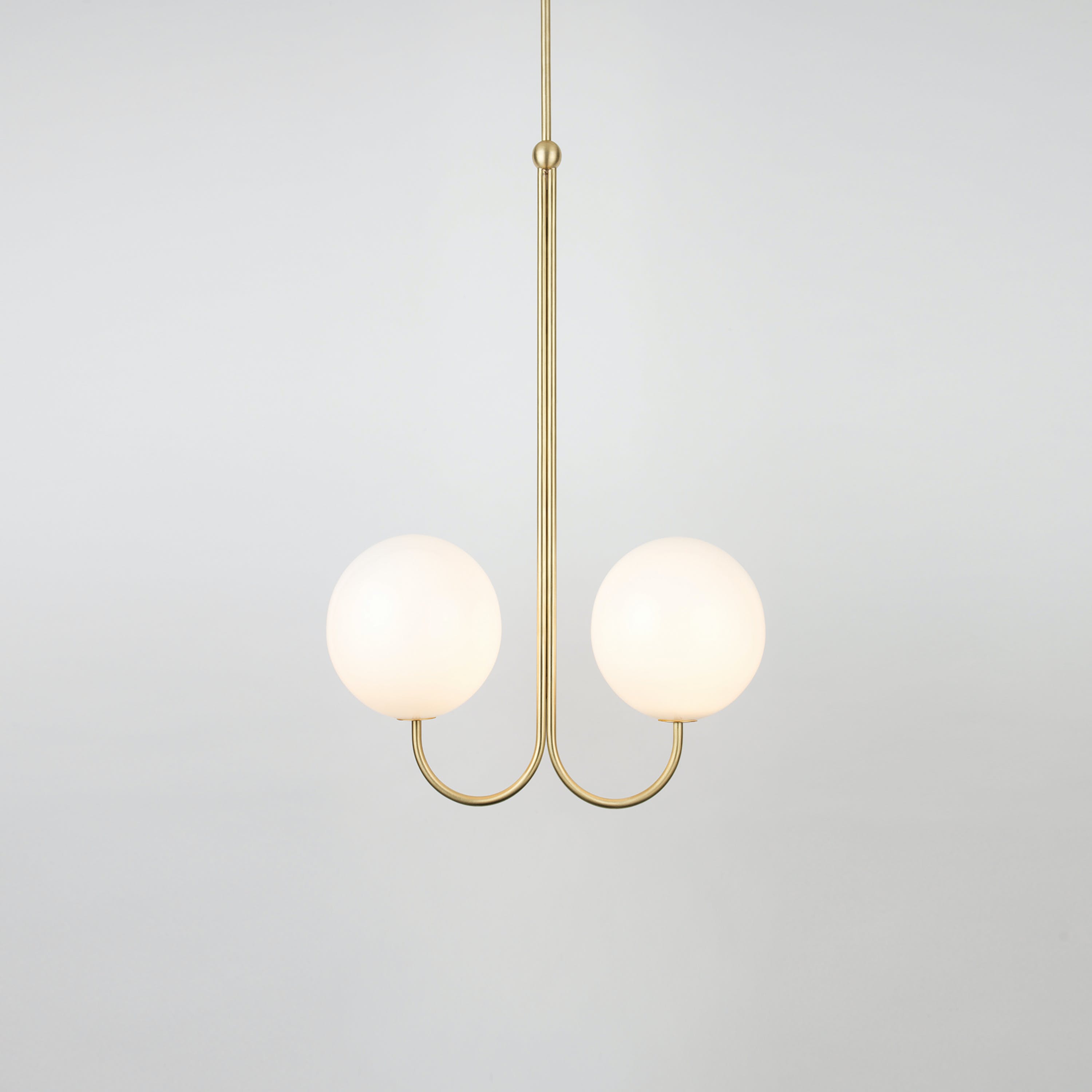 Brin Metal & Glass Elegant Pendant Light-Neutral Decor