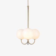Brin Metal & Glass Elegant Pendant Light-Neutral Decor