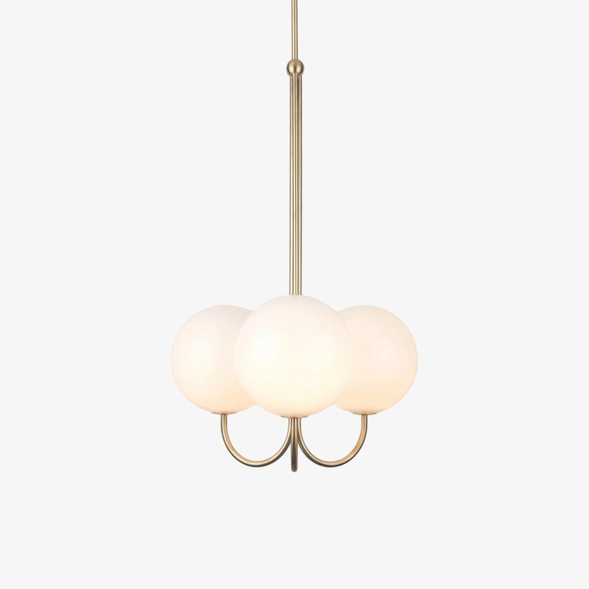 Brin Metal & Glass Elegant Pendant Light-Neutral Decor