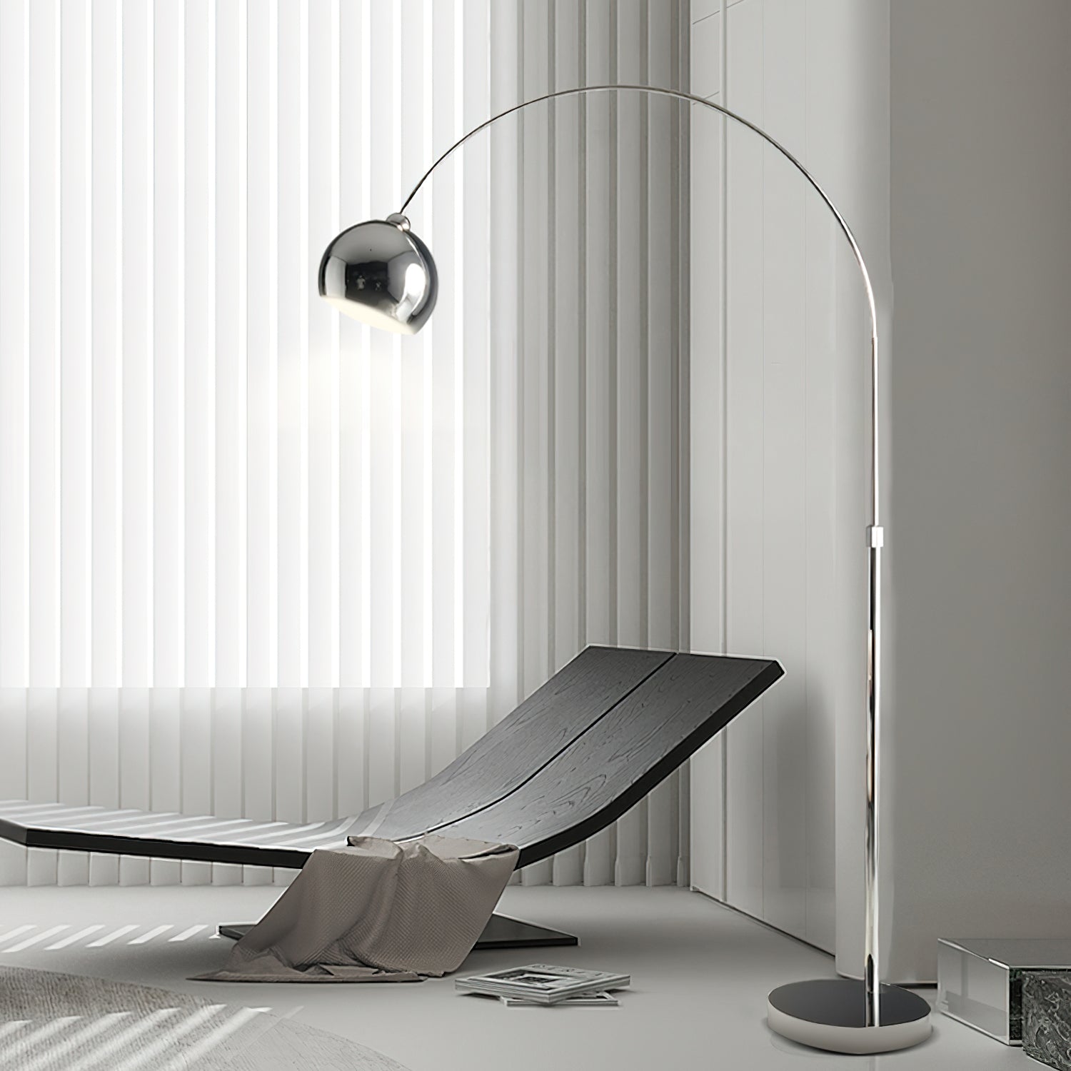 Opal Minimalist Floor Lamp-Neutral Decor
