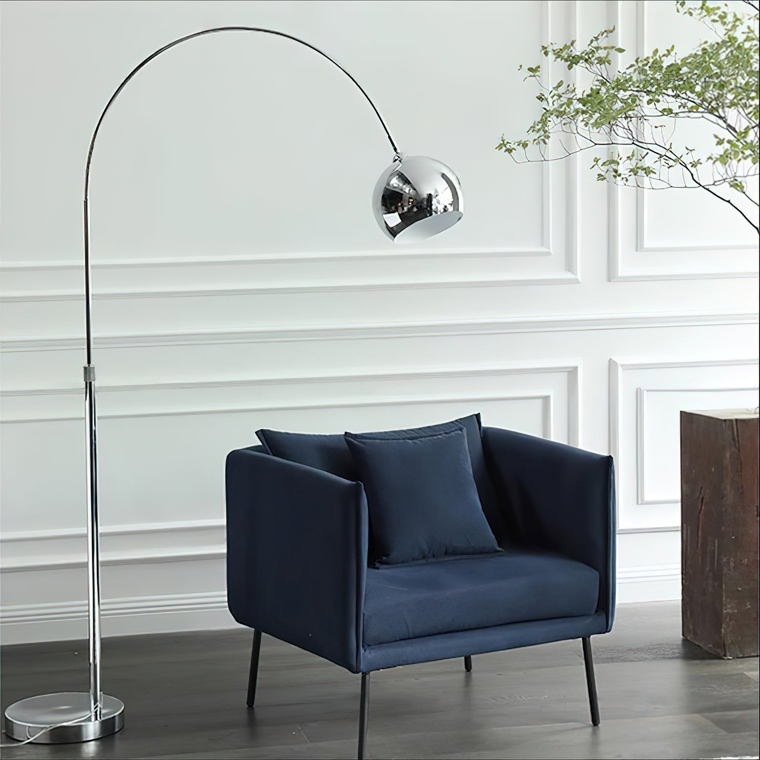 Opal Minimalist Floor Lamp-Neutral Decor