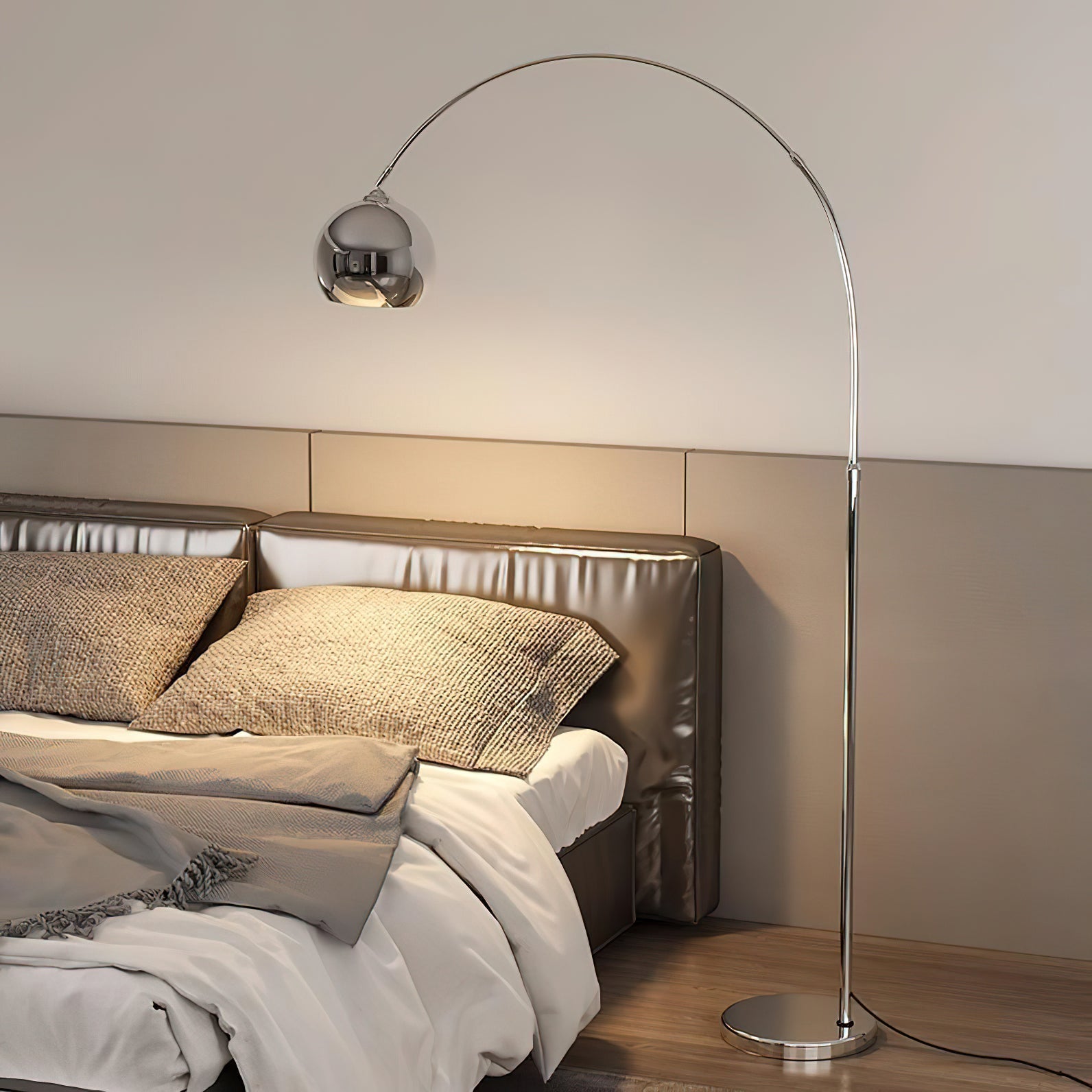 Opal Minimalist Floor Lamp-Neutral Decor