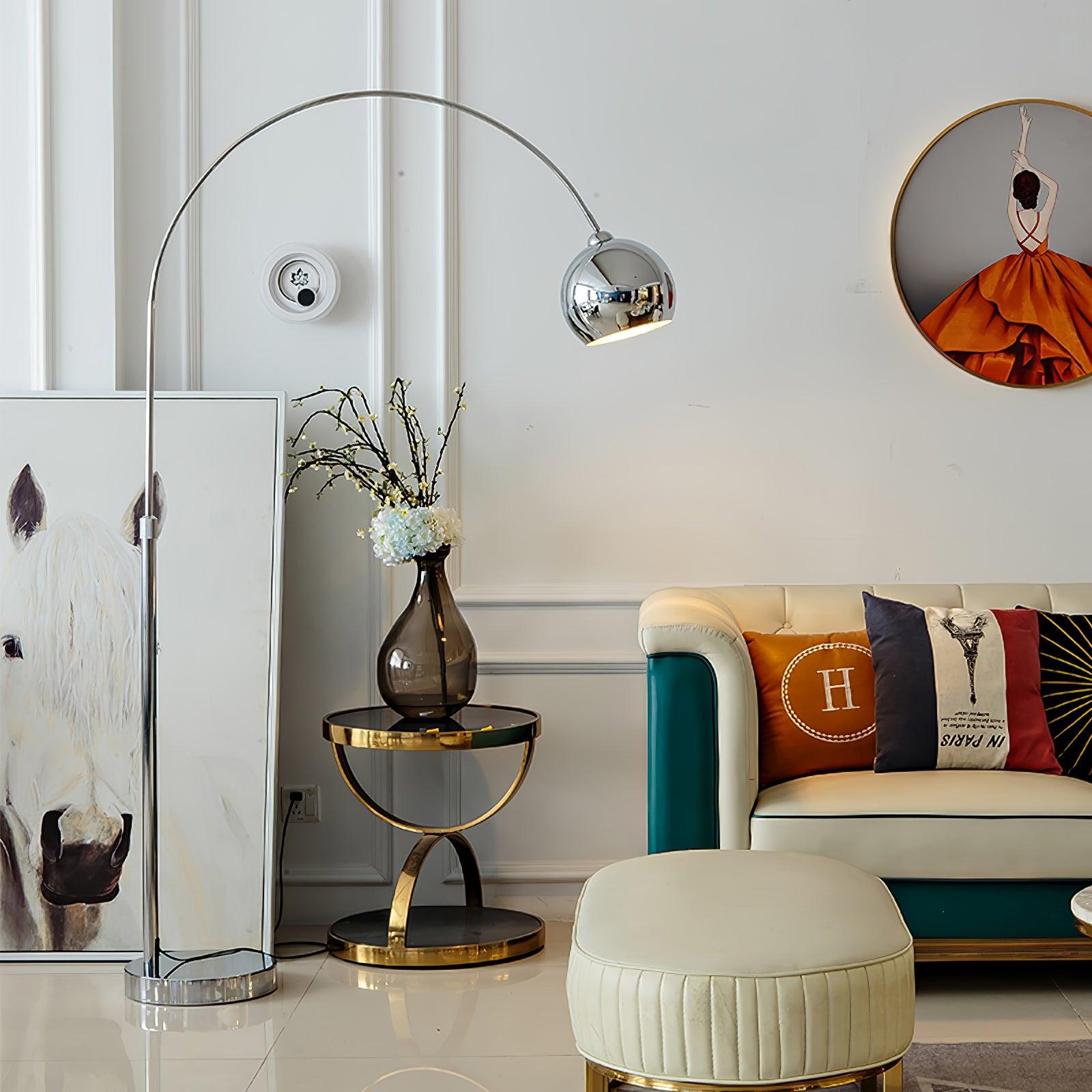 Opal Minimalist Floor Lamp-Neutral Decor