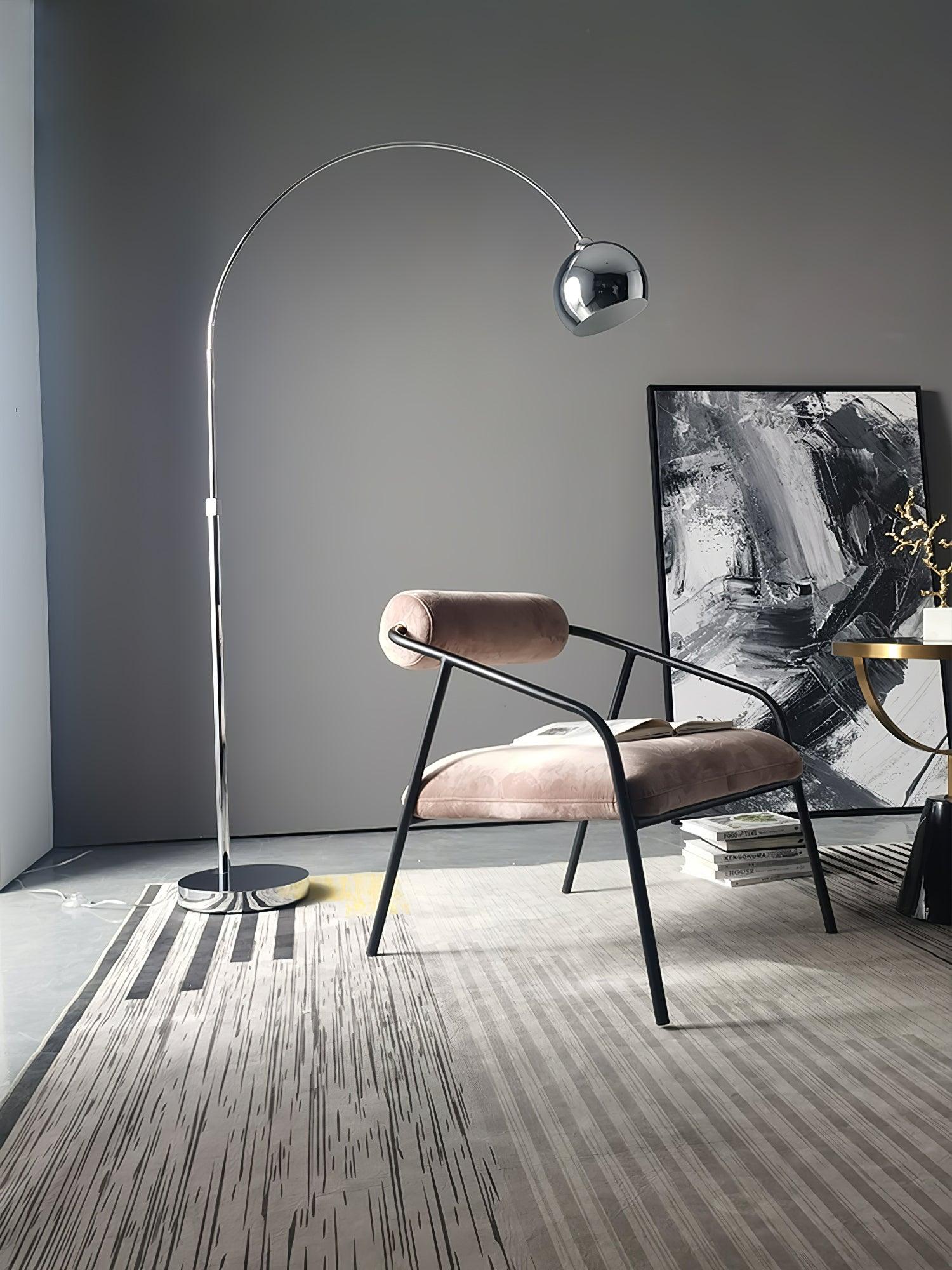 Opal Minimalist Floor Lamp-Neutral Decor
