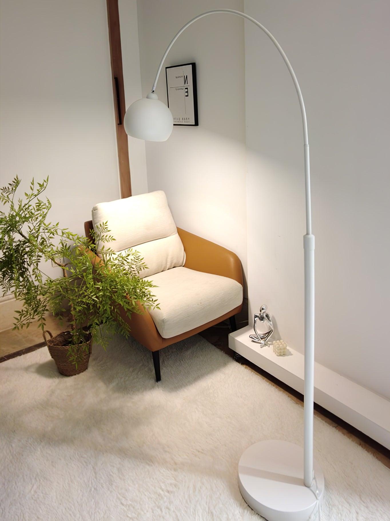 Opal Minimalist Floor Lamp-Neutral Decor