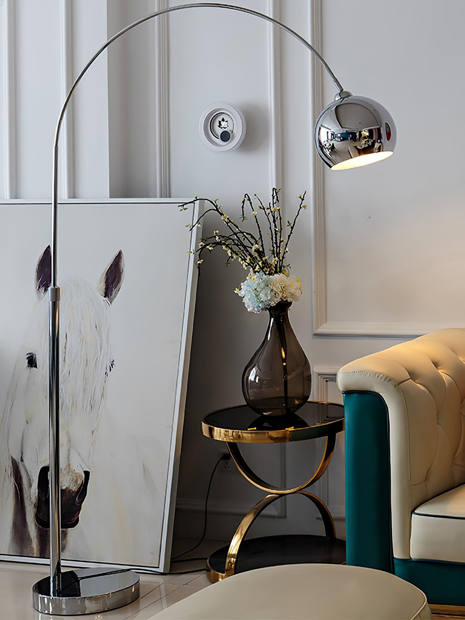 Opal Minimalist Floor Lamp-Neutral Decor