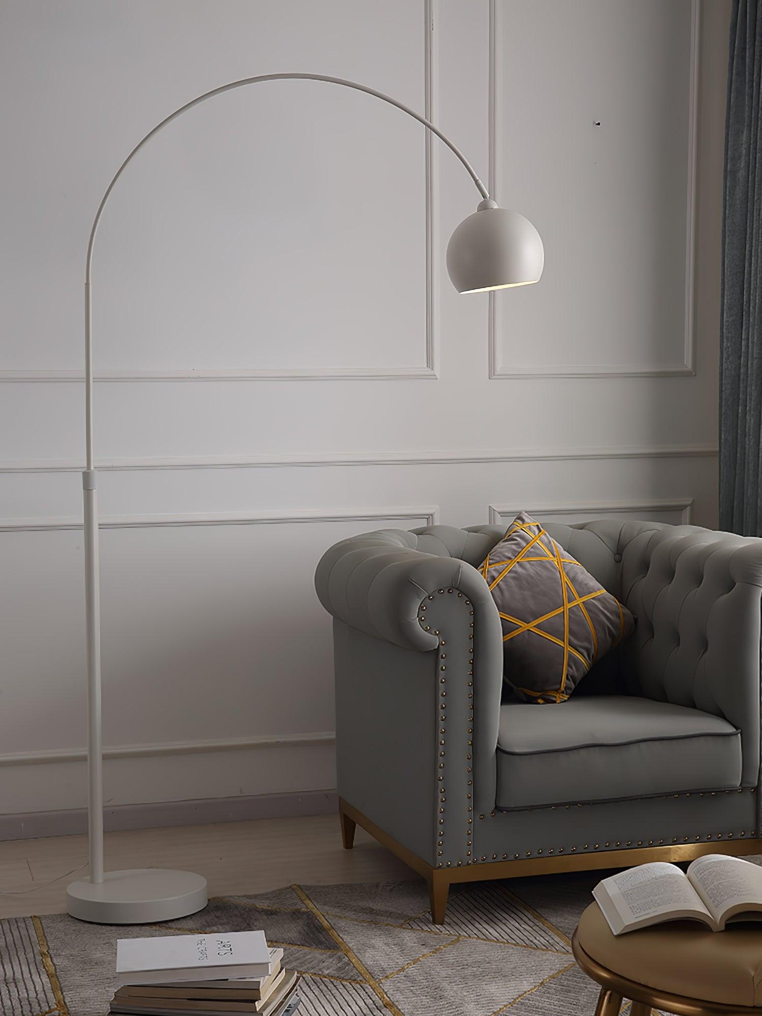 Opal Minimalist Floor Lamp-Neutral Decor
