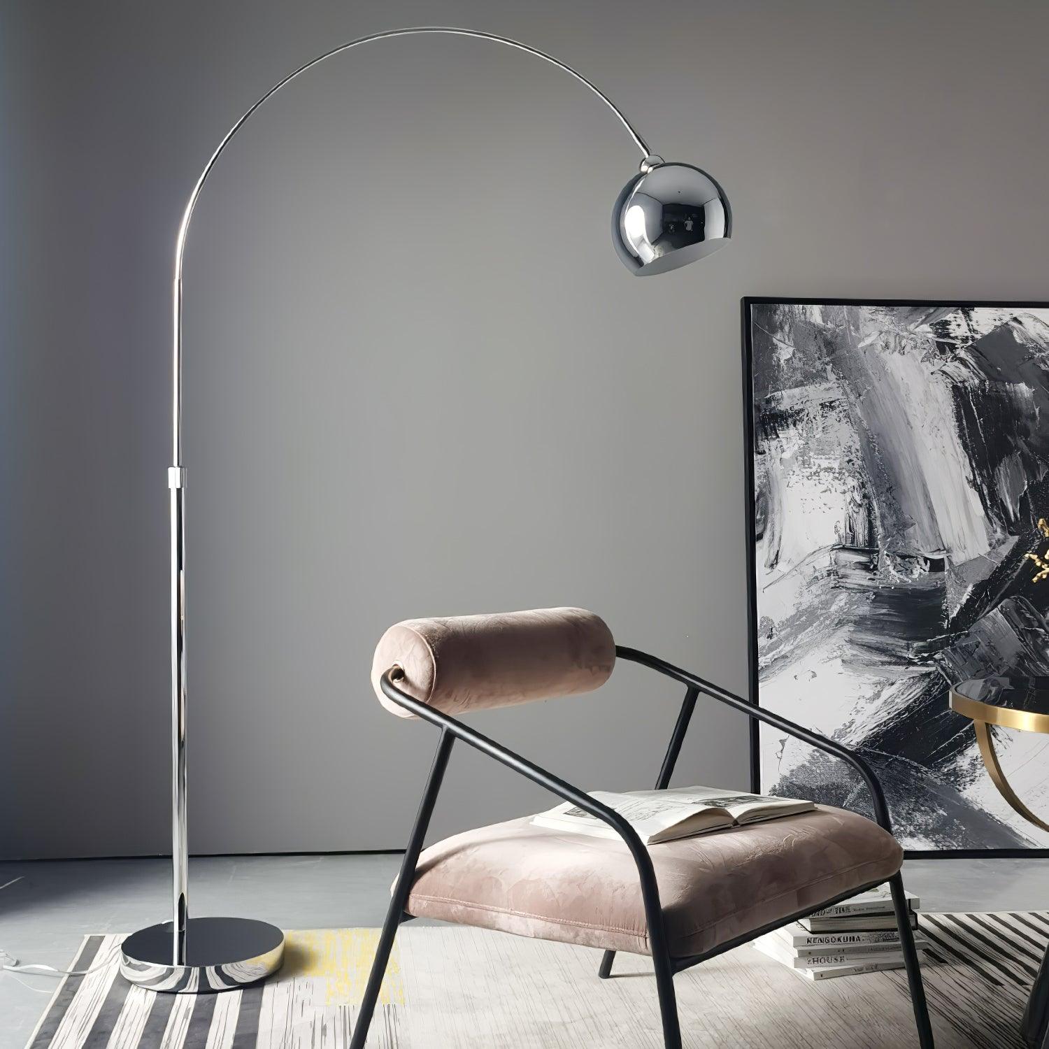 Opal Minimalist Floor Lamp-Neutral Decor