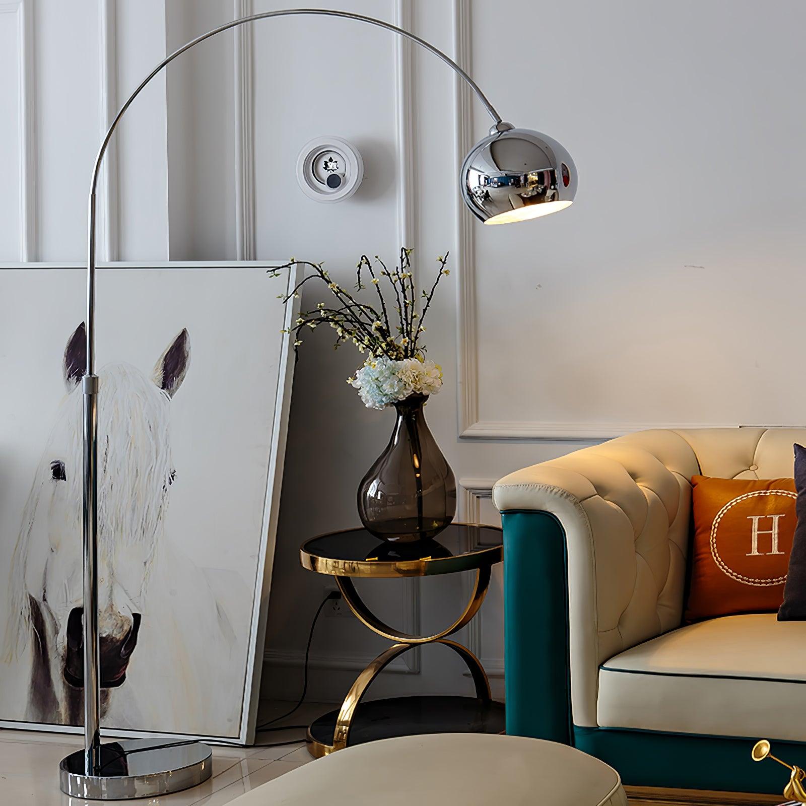 Opal Minimalist Floor Lamp-Neutral Decor