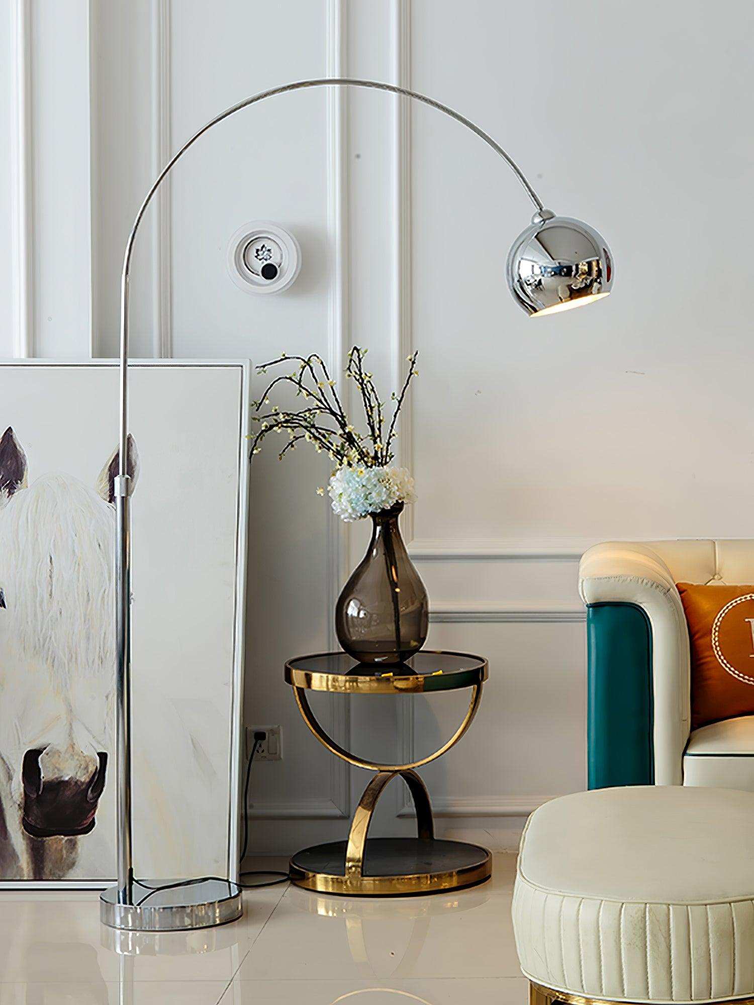 Opal Minimalist Floor Lamp-Neutral Decor