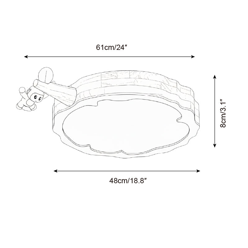 Tigron Flush Mount Ceiling Light