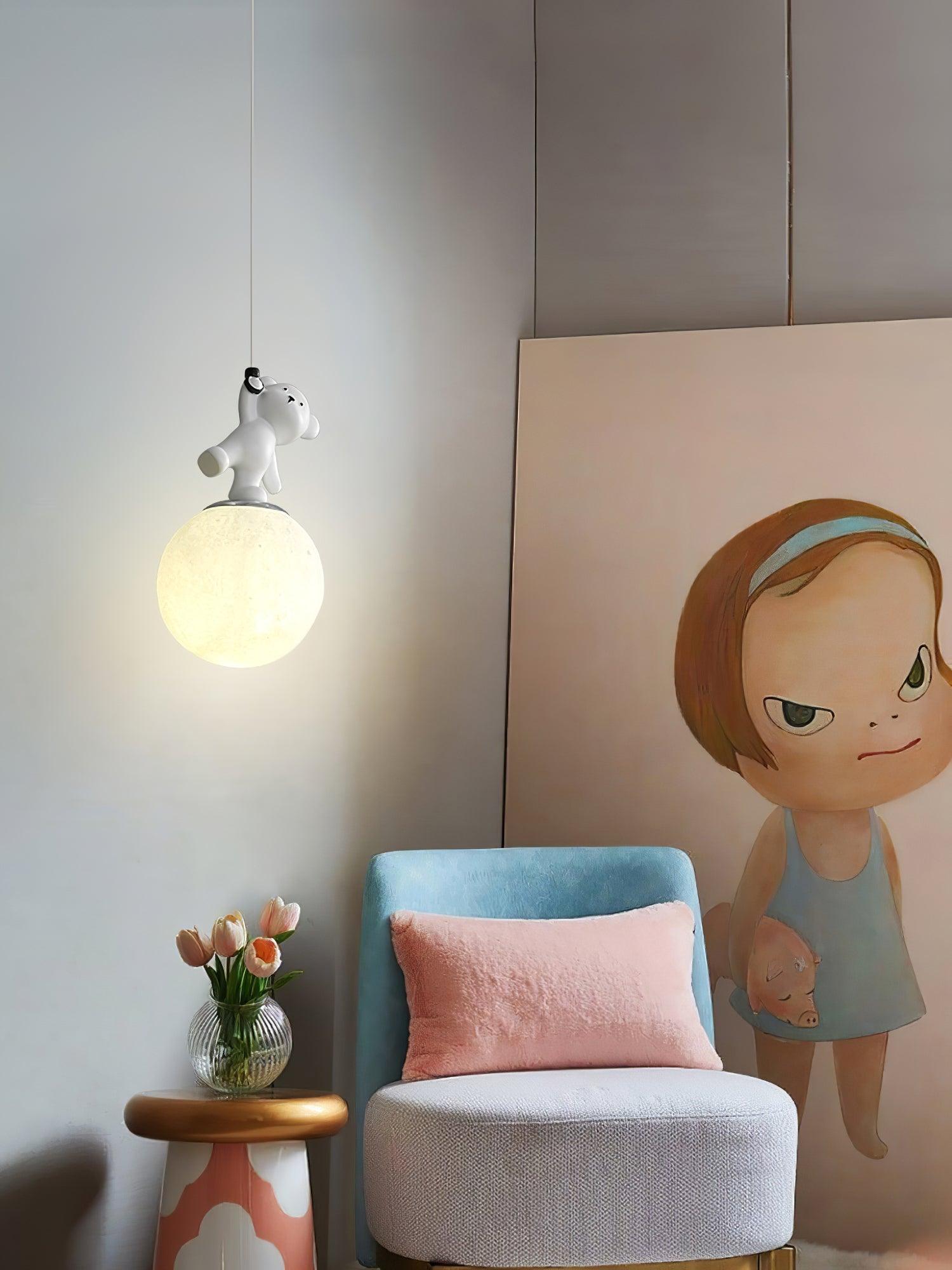 Amelio Resin Cozy Pendant Light-Neutral Decor