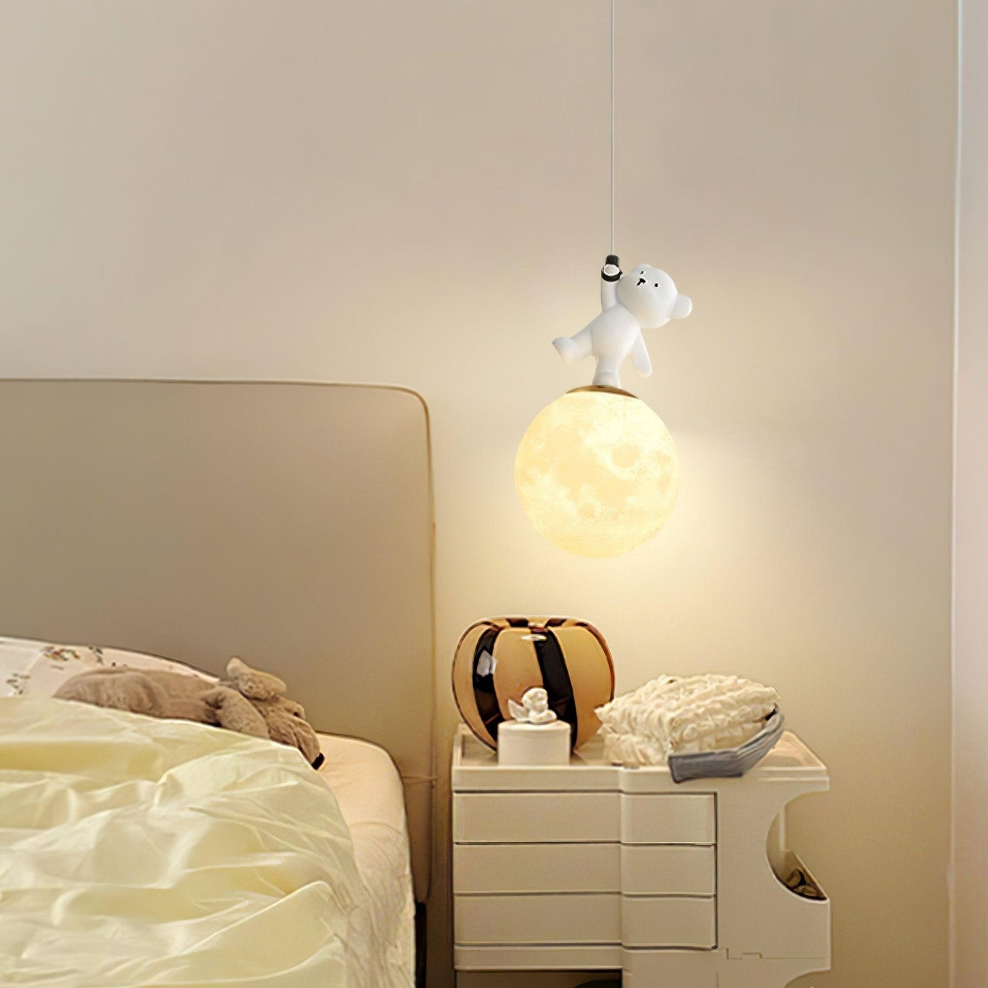 Amelio Resin Cozy Pendant Light-Neutral Decor