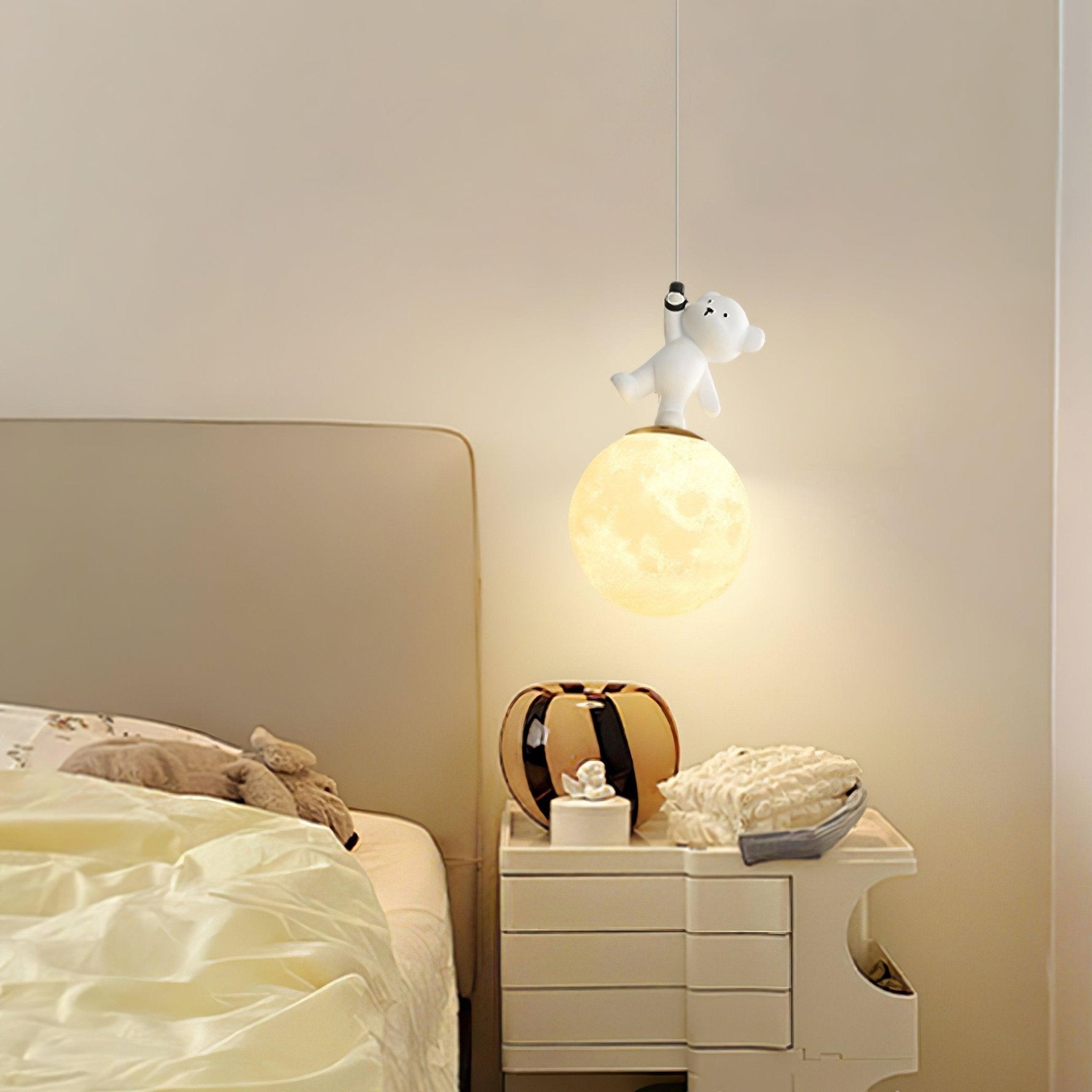 Amelio Resin Cozy Pendant Light-Neutral Decor