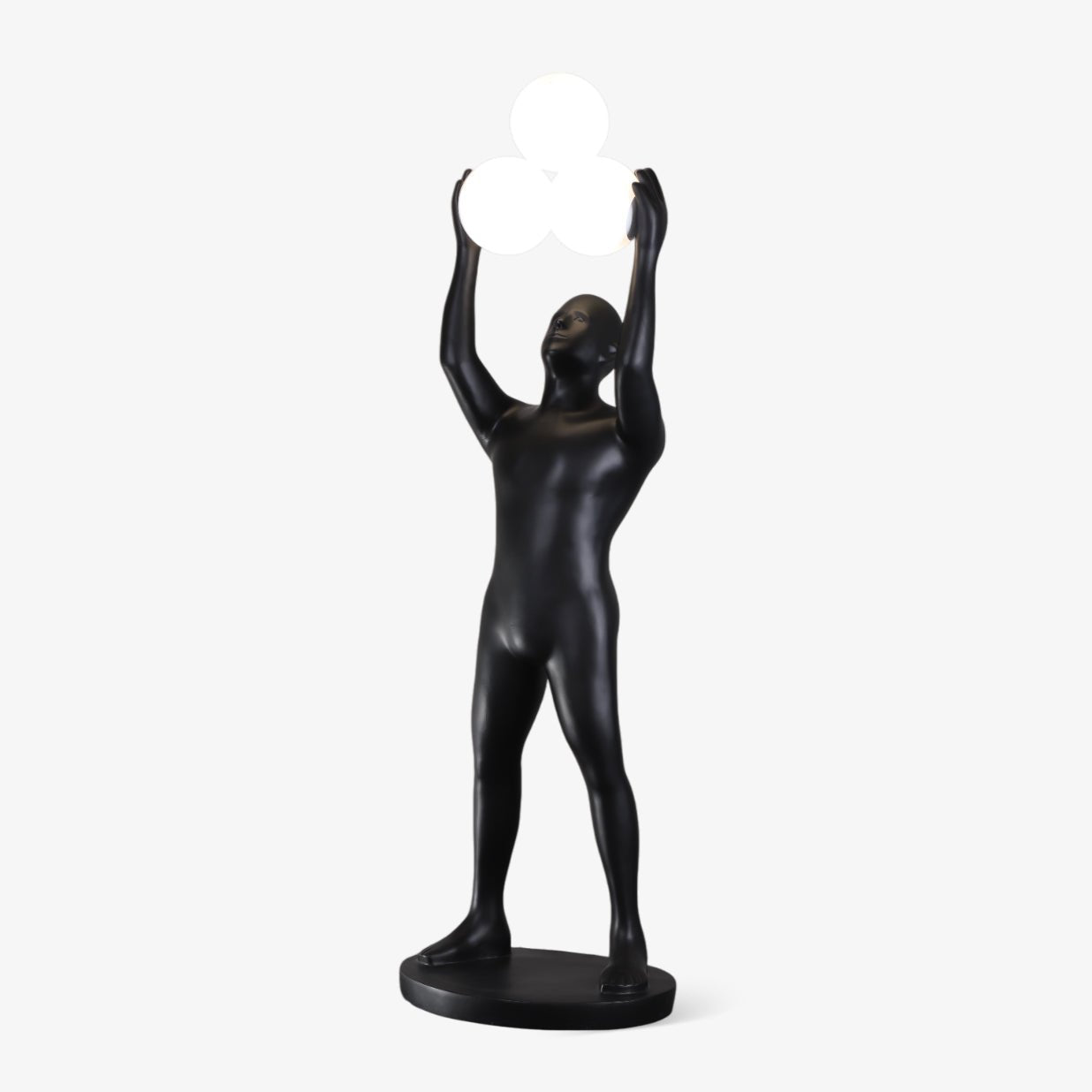 Eurshaia Sculptural Black Floor Lamp-Neutral Decor