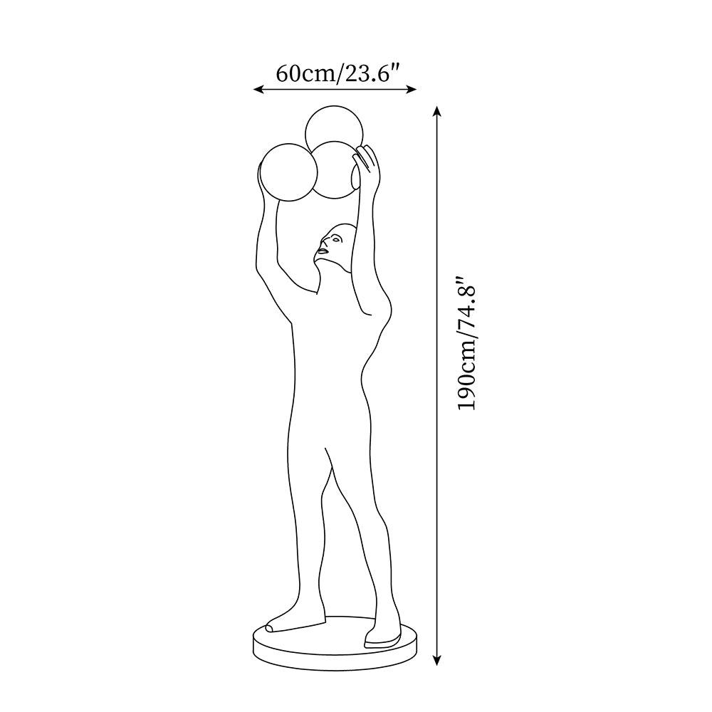 Atlas Statue Floor Lamp