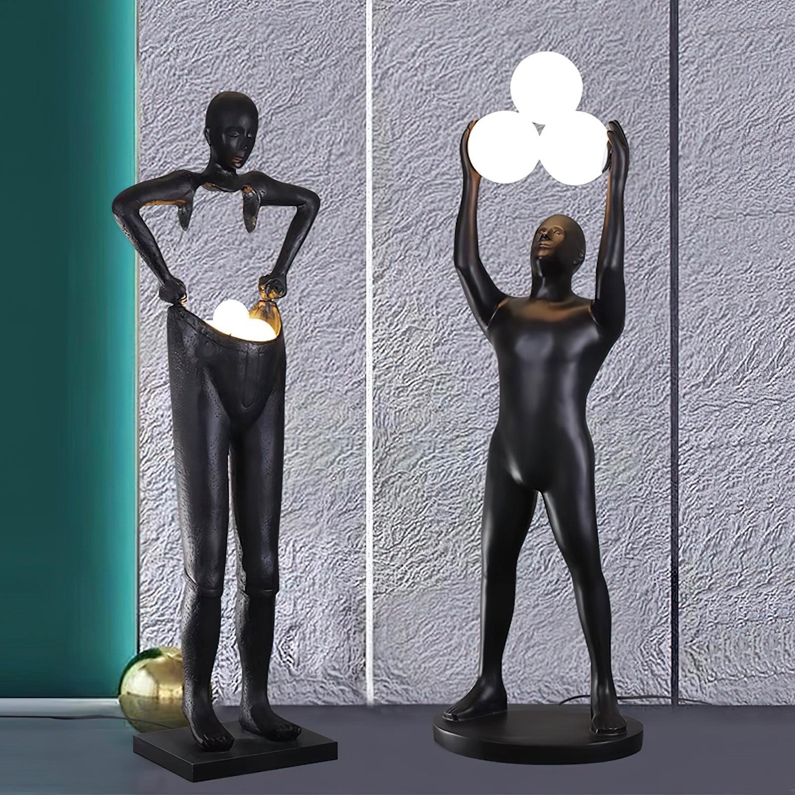 Atlas Statue Floor Lamp