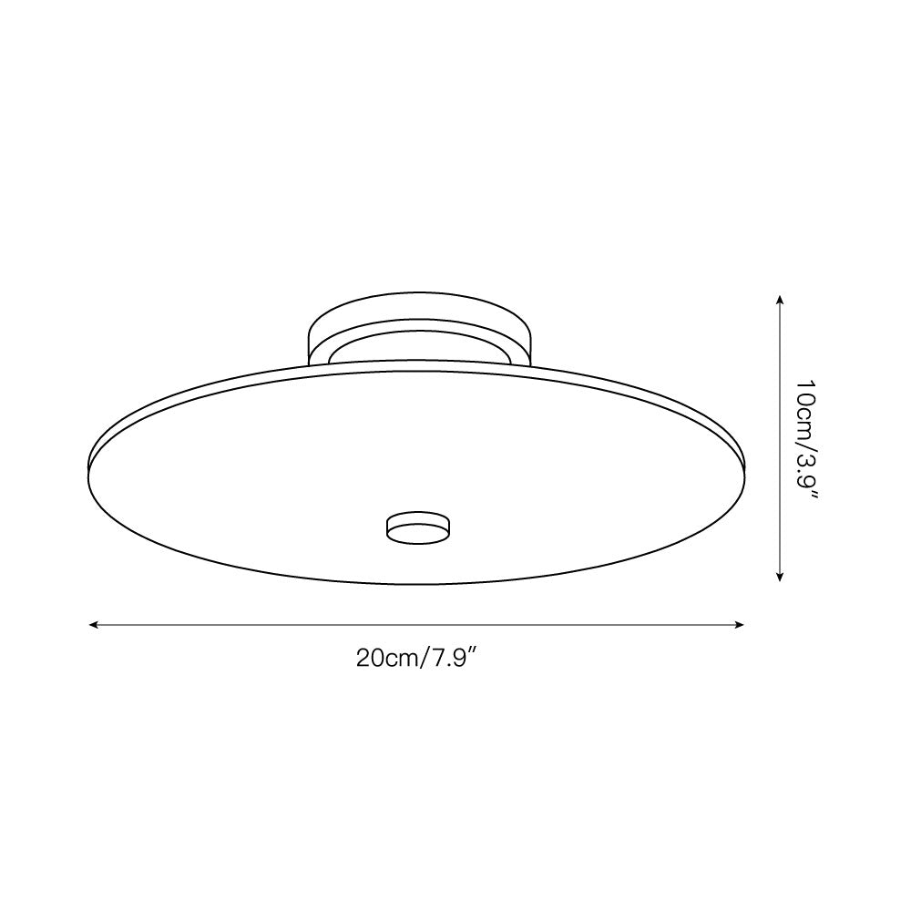 Jarnbruvyn Modern Brass Alabaster Ceiling Light