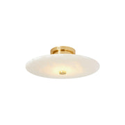 Jarnbruvyn Modern Brass Alabaster Ceiling Light