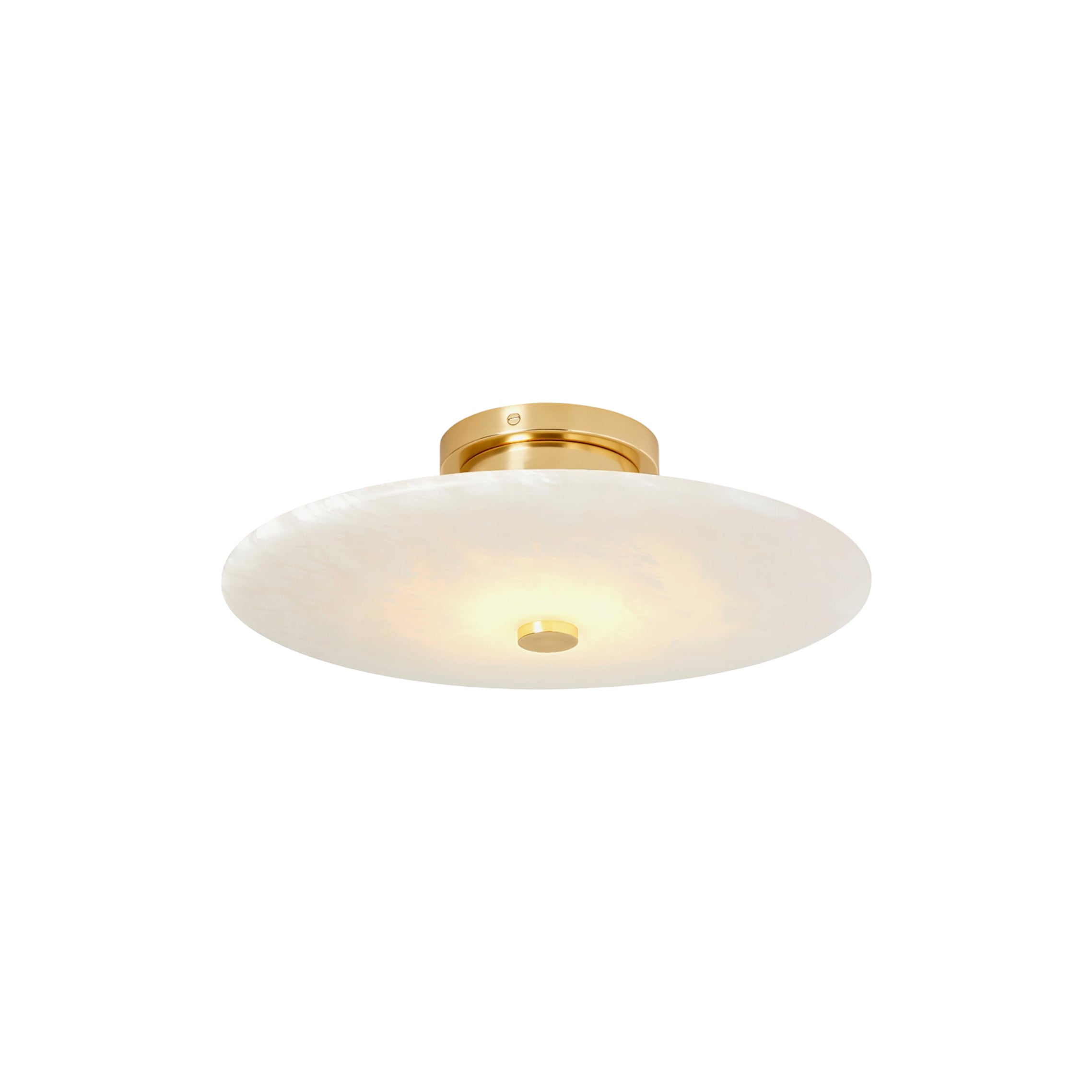 Jarnbruvyn Modern Brass Alabaster Ceiling Light