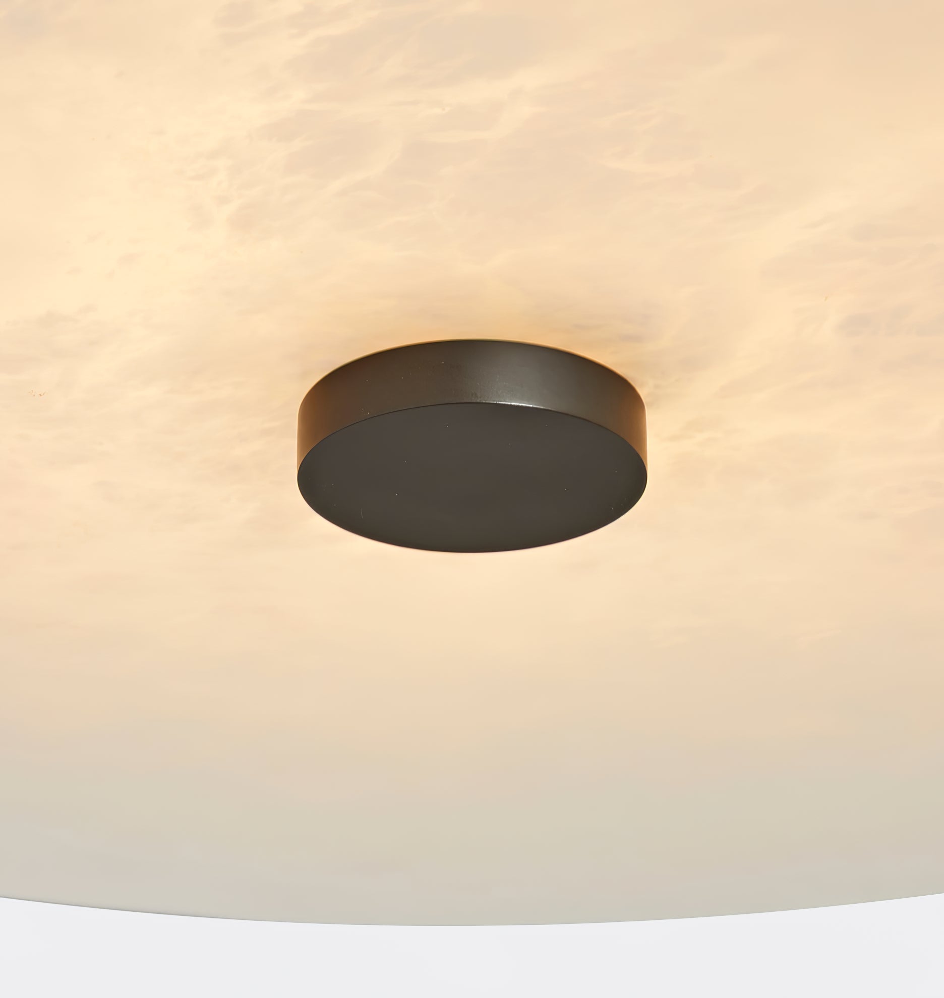 Jarnbruvyn Modern Brass Alabaster Ceiling Light