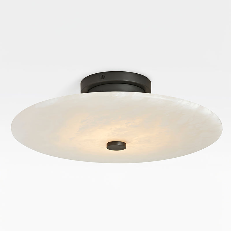 Jarnbruvyn Modern Brass Alabaster Ceiling Light