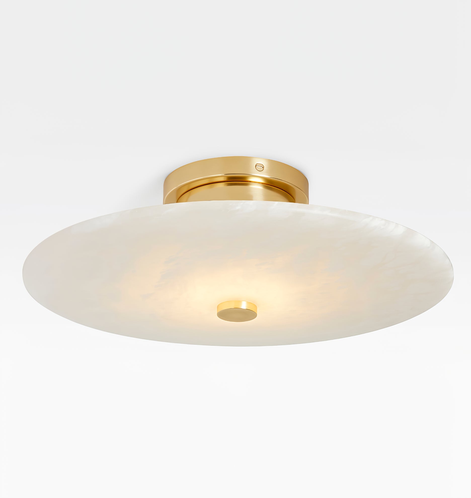 Clio Alabaster Flush Mount Light-Neutral Decor