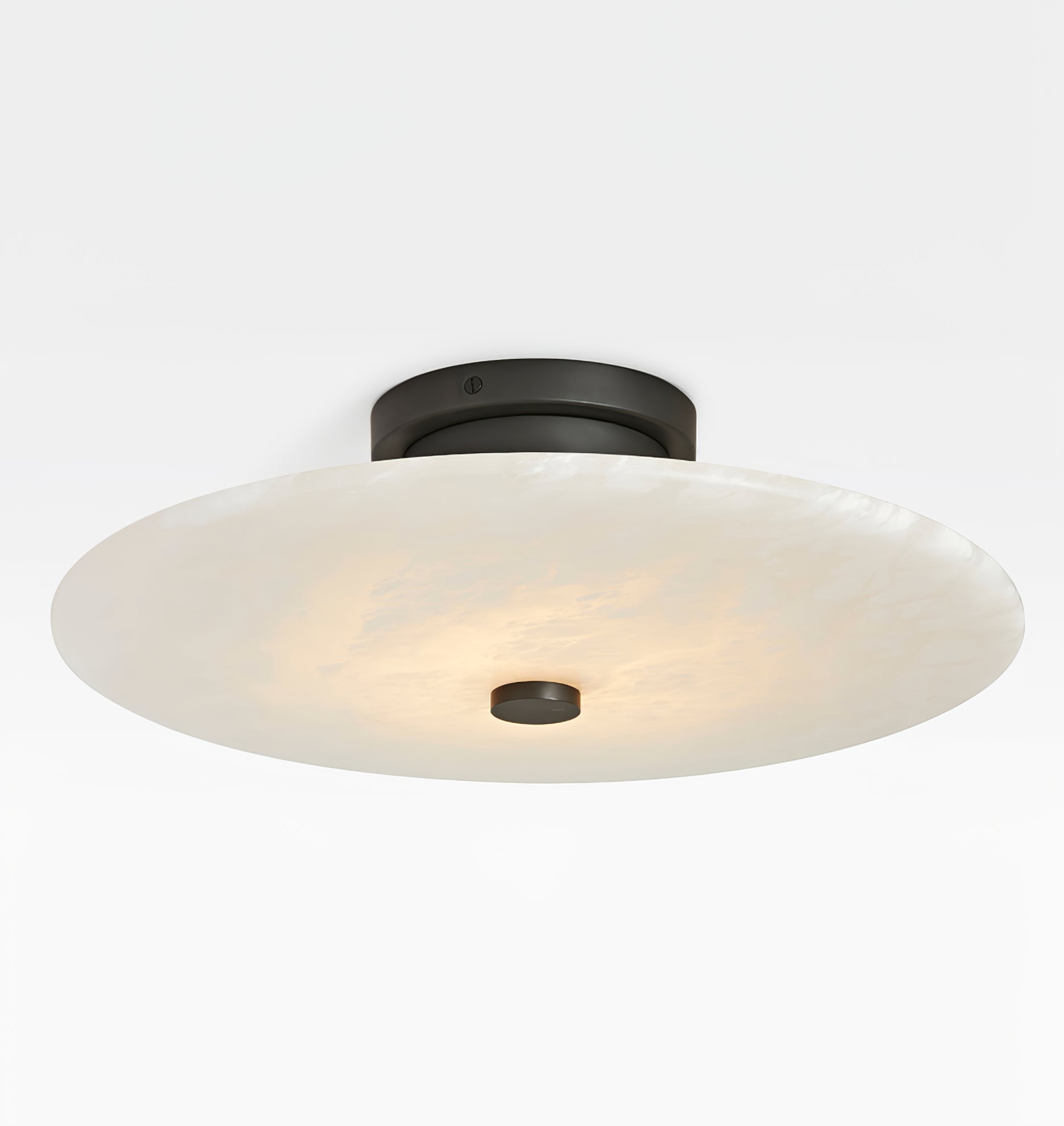 Ines Eterna Modern White Alabaster Wall Lamp-Neutral Decor