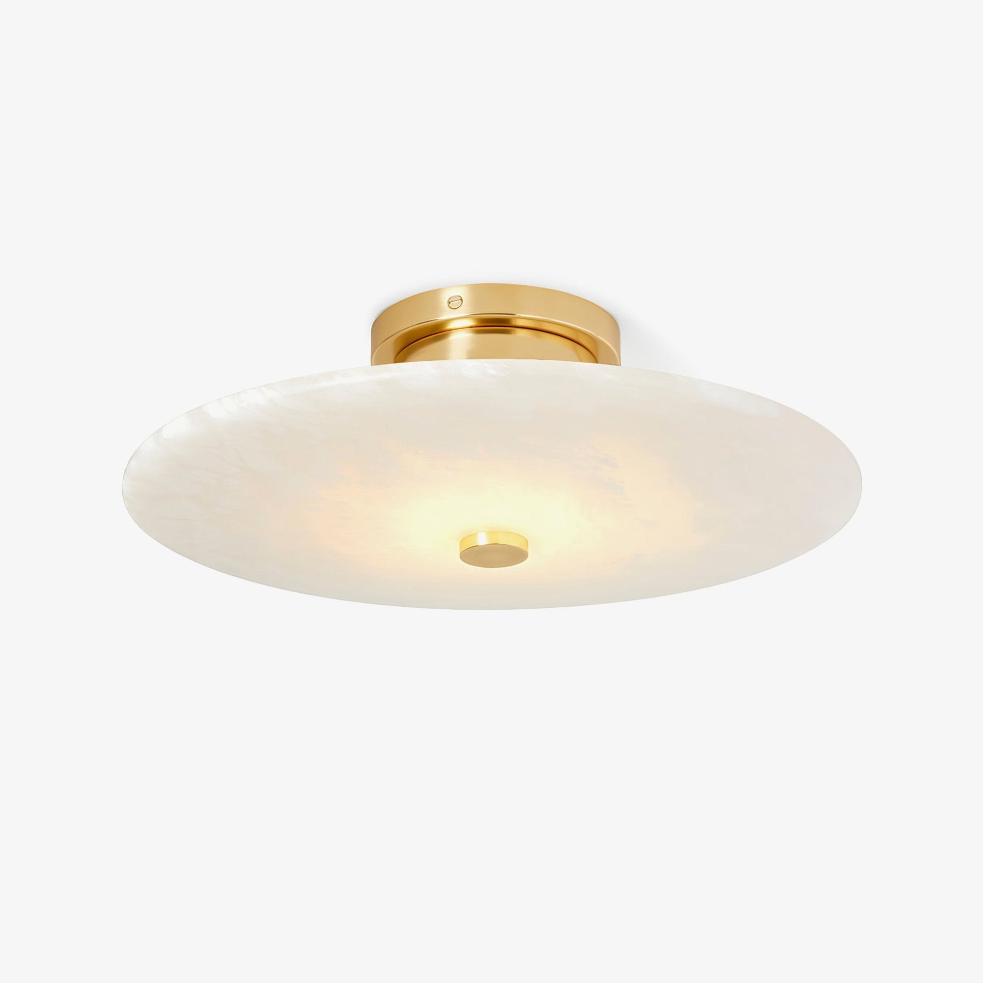 Ines Eterna Modern White Alabaster Wall Lamp-Neutral Decor