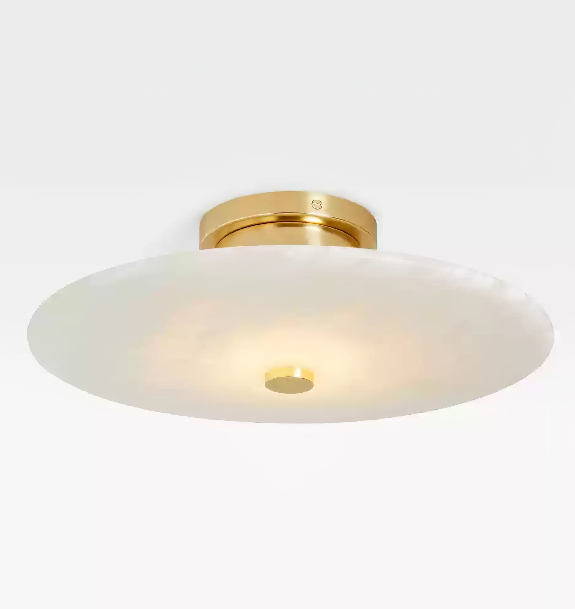 Clio Alabaster Flush Mount Light-Neutral Decor