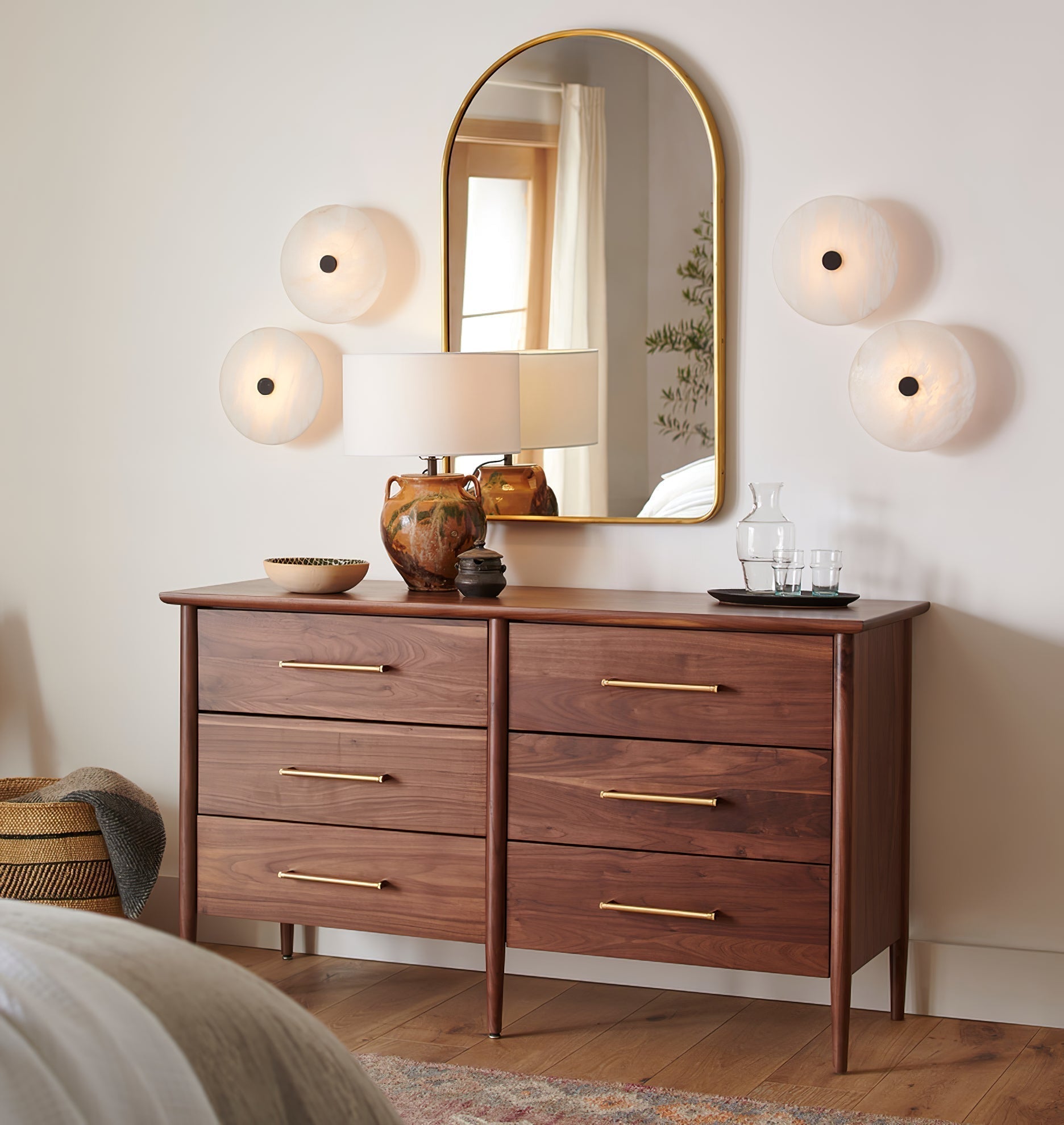 Julian Alabaster Ceiling Light-Neutral Decor