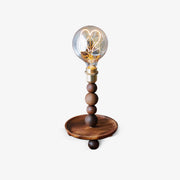 Idoryre Wooden Bead Table Lamp-Neutral Decor