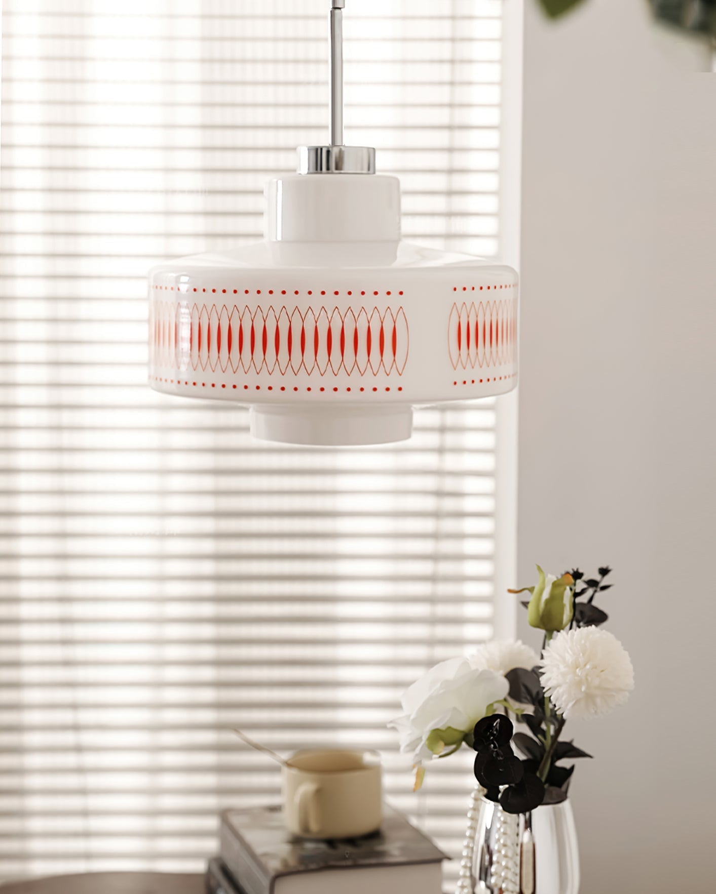 Aelaris Vintage Glass Pendant Lamp-Neutral Decor